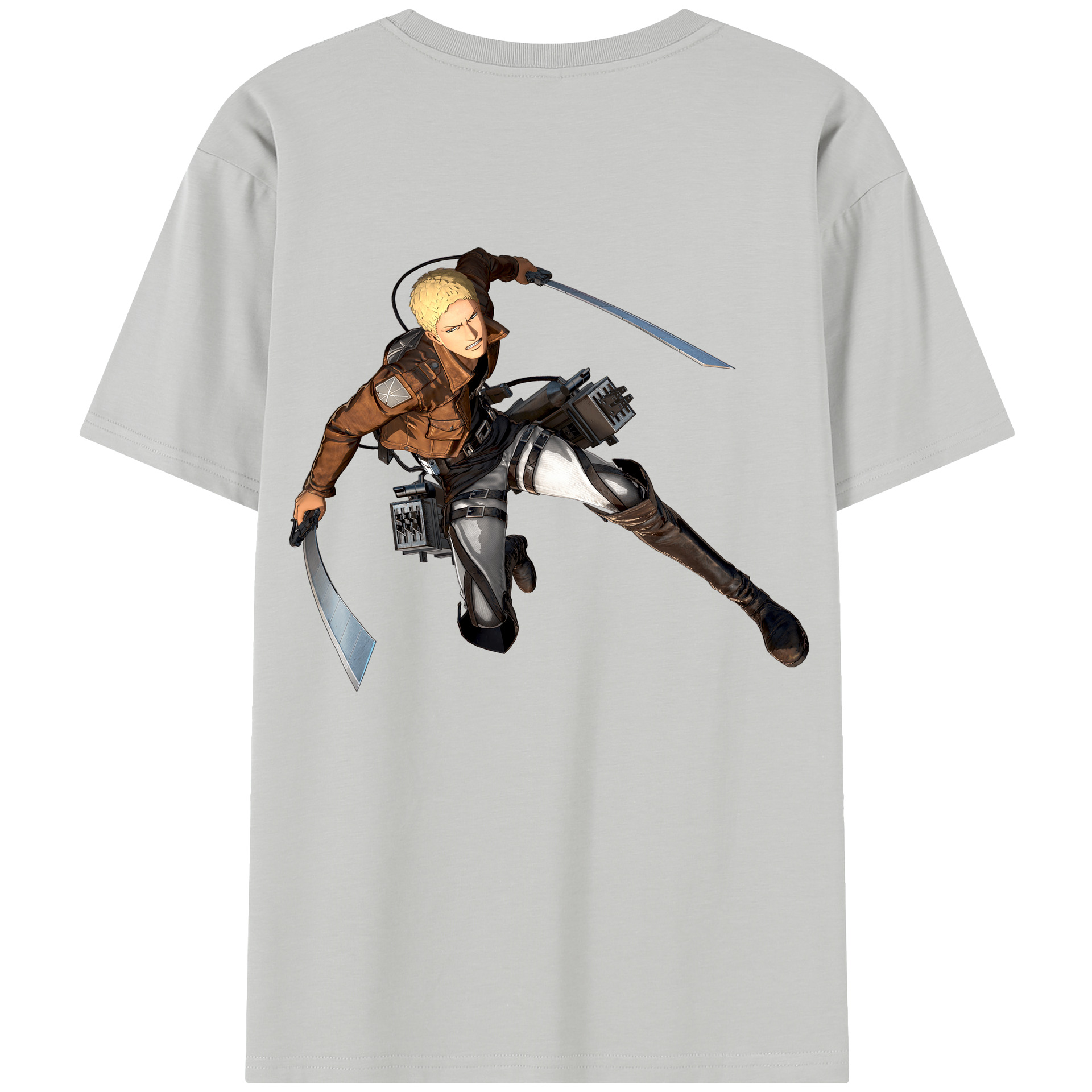 （画像用） 進撃の巨人 ライナー・ブラウン Attack on Titan Reiner Braun レディース半袖Tシャツ(バックプリント)