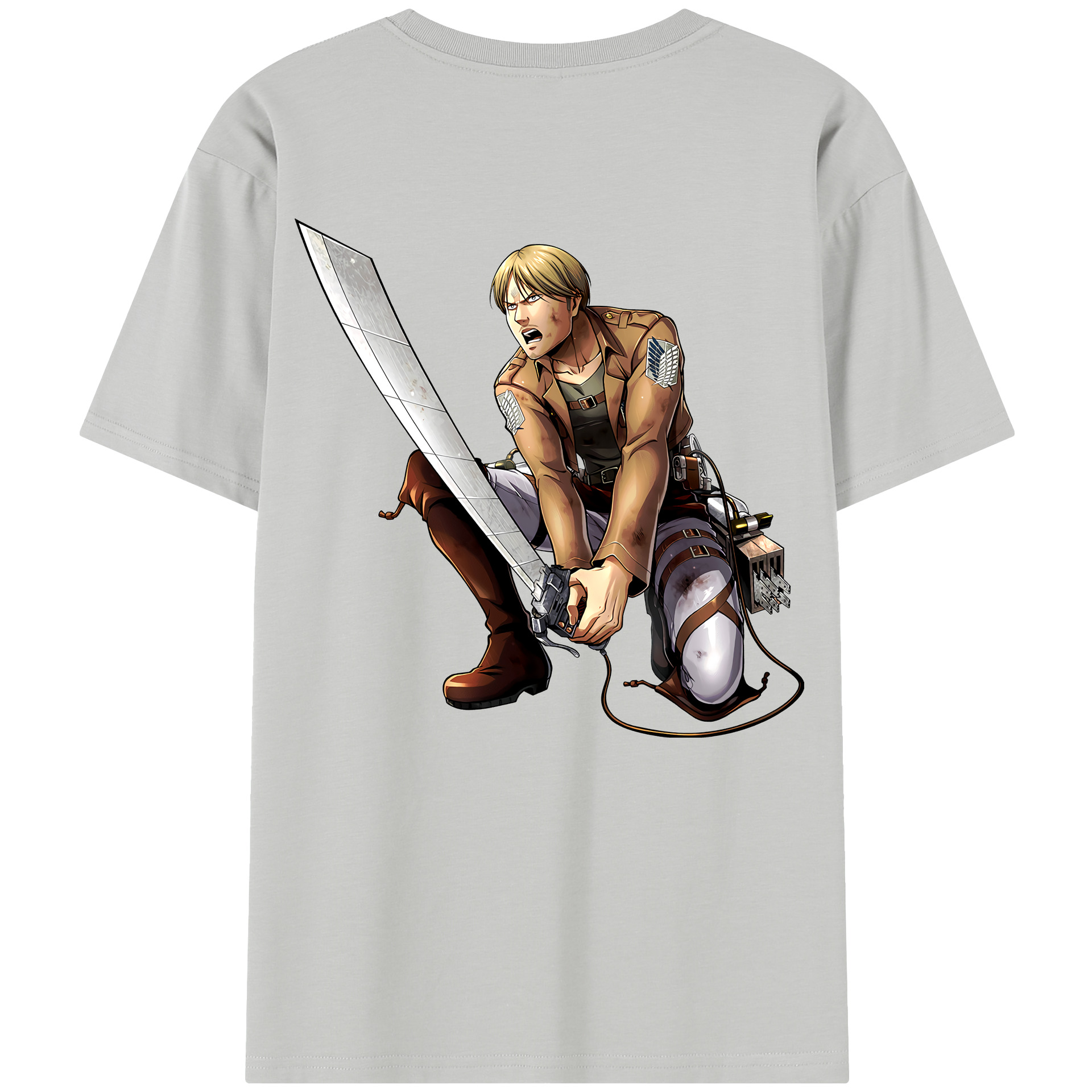 （画像用） 進撃の巨人 ミケ·ザカリアス Attack on Titan Mike Zakarius レディース半袖Tシャツ(バックプリント)
