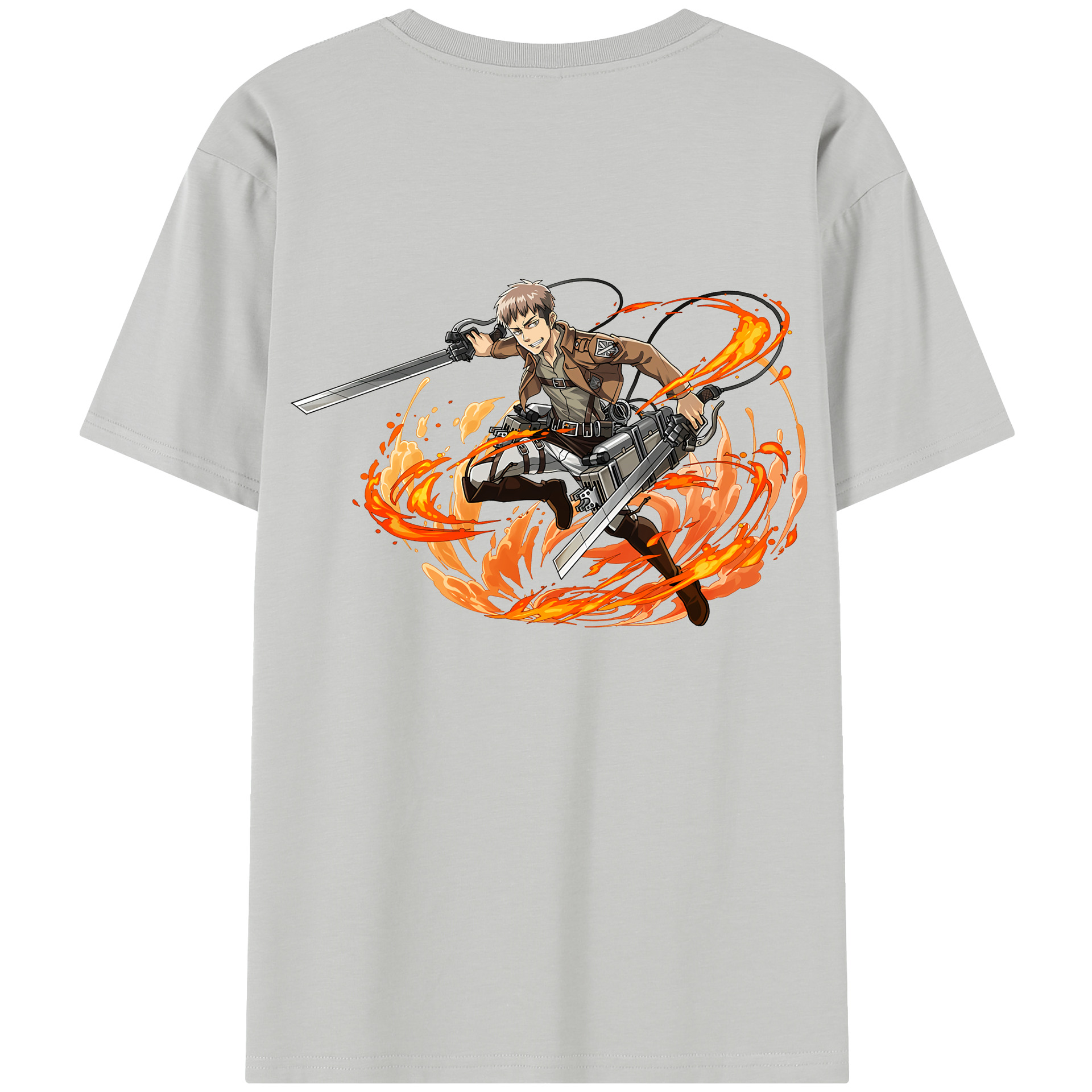 （画像用） 進撃の巨人 ジャン・キルシュタイン Attack on Titan Jean Kirstein レディース半袖Tシャツ(バックプリント)