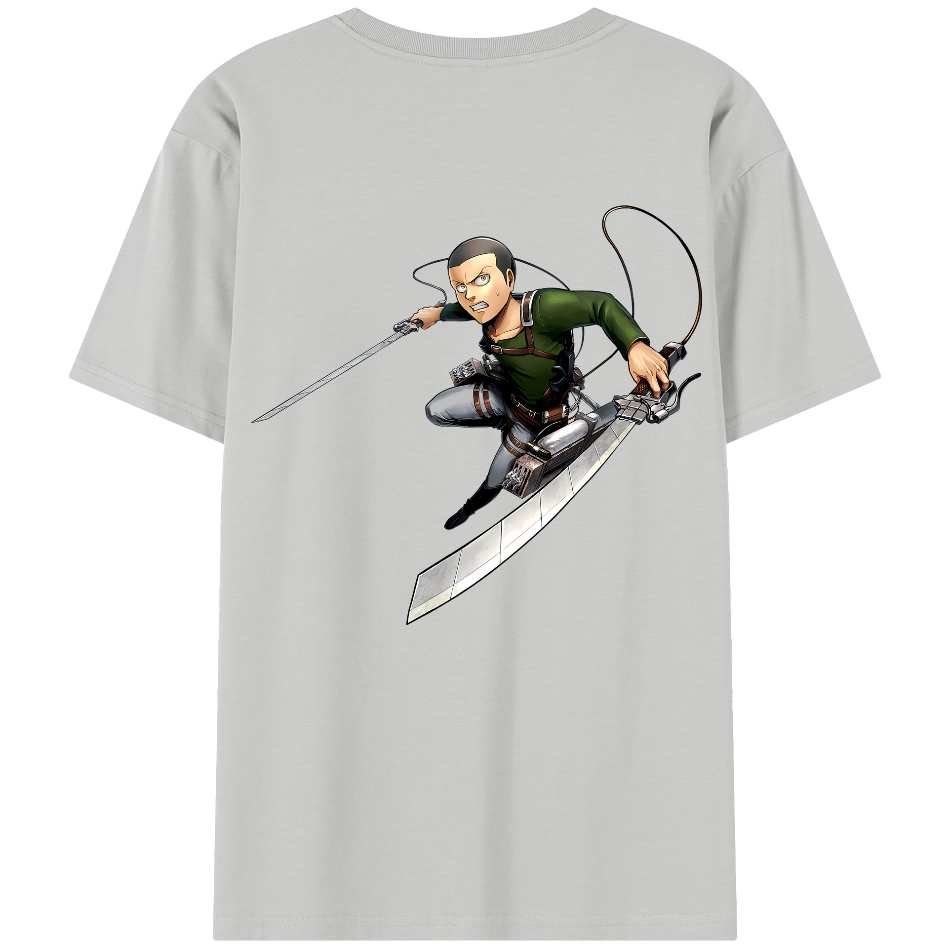（画像用） 進撃の巨人 コニー·スプリンガー Attack on Titan Connie Springer レディース半袖Tシャツ(バックプリント)