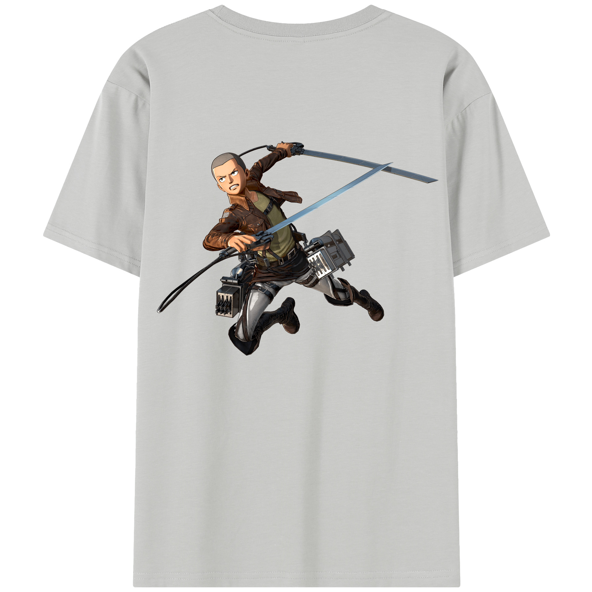 （画像用） 進撃の巨人 コニー·スプリンガー Attack on Titan Connie Springer レディース半袖Tシャツ(バックプリント)