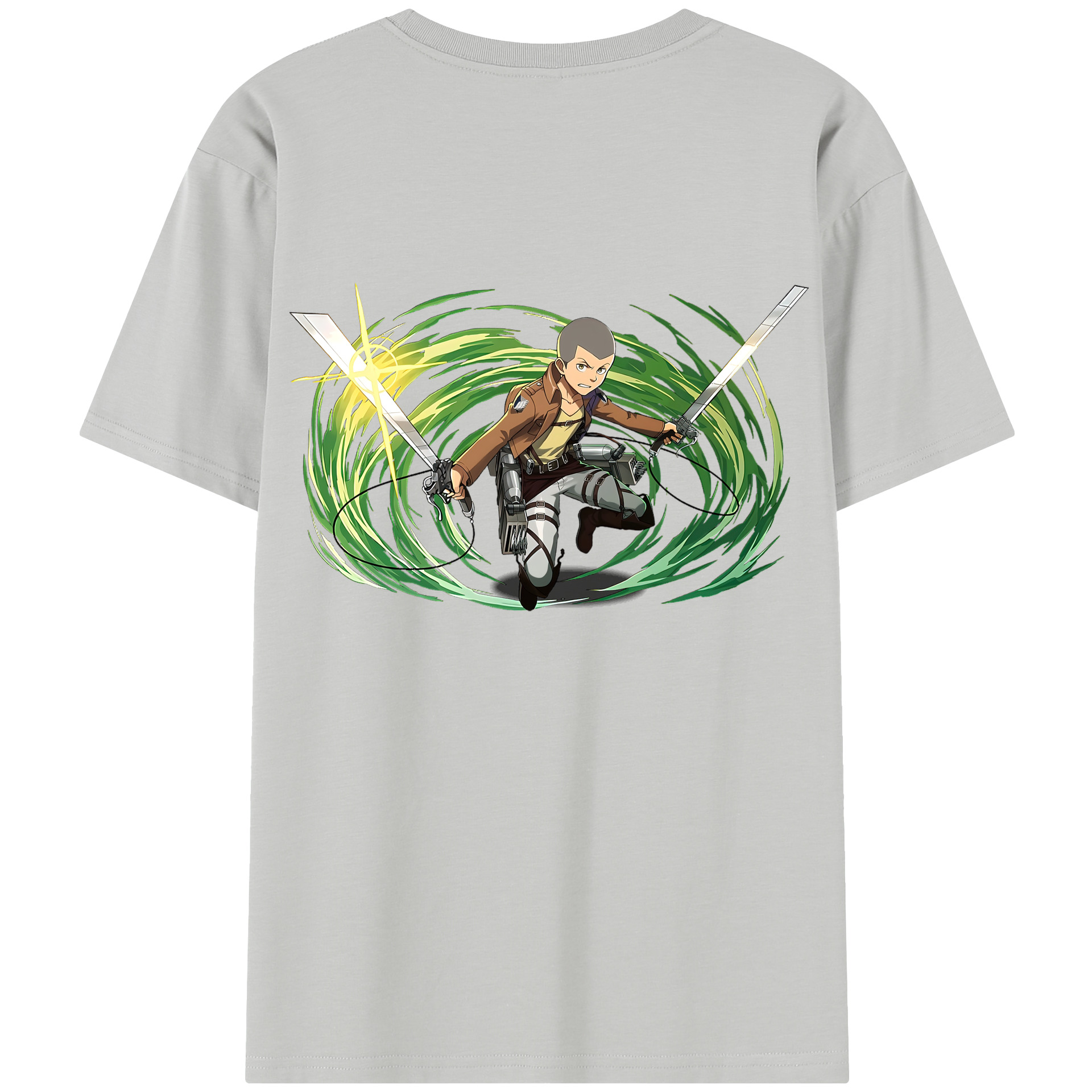 （画像用） 進撃の巨人 コニー·スプリンガー Attack on Titan Connie Springer レディース半袖Tシャツ(バックプリント)