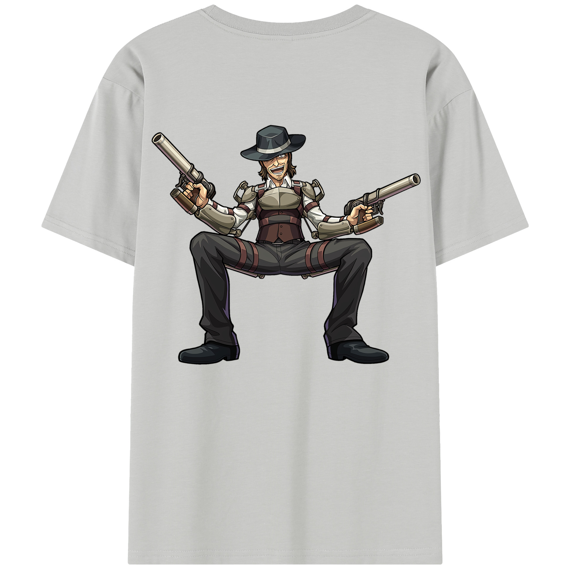 （画像用） 進撃の巨人 ケニー·アッカーマン Attack on Titan Kenny Ackerman レディース半袖Tシャツ(バックプリント)