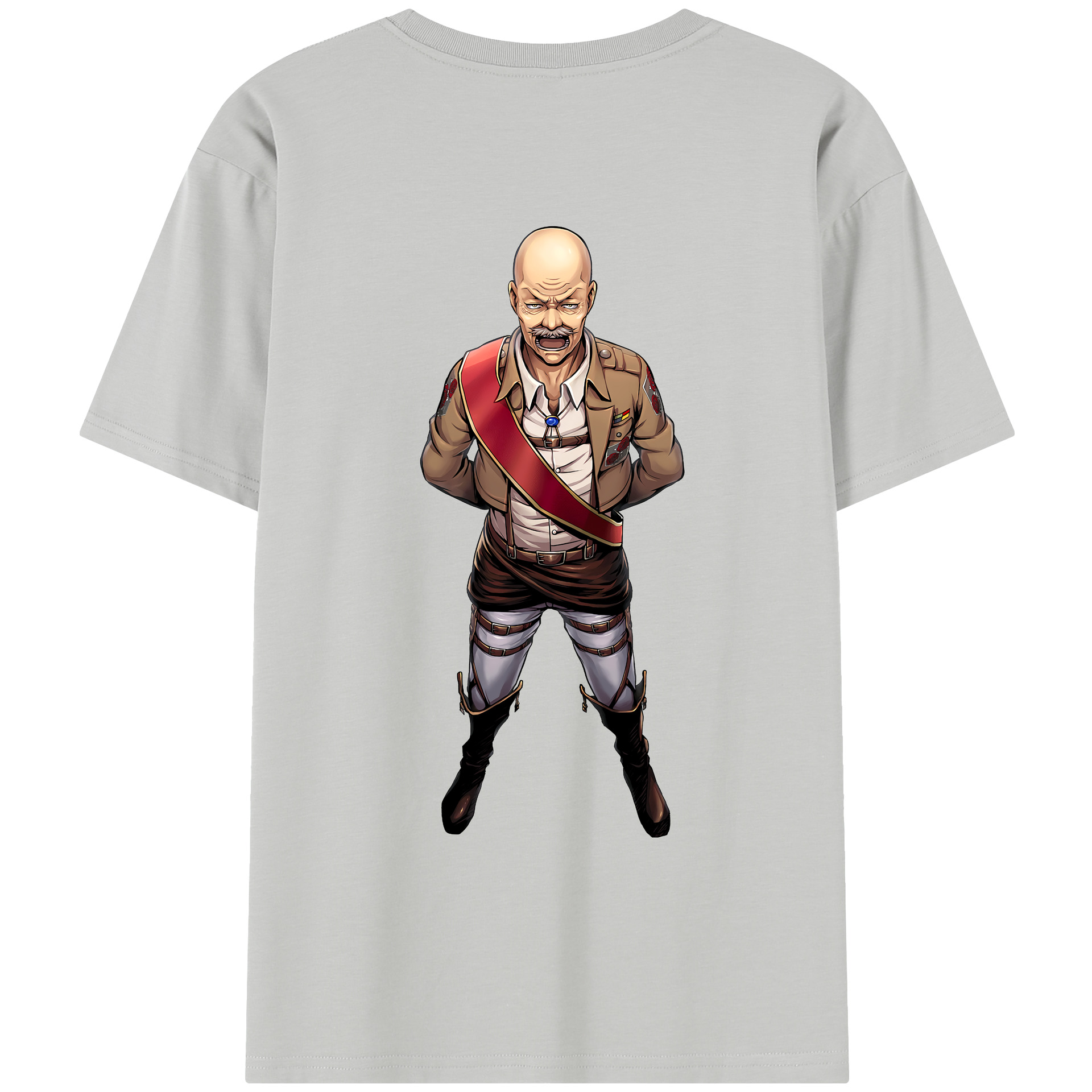 （画像用） 進撃の巨人 ドット·ピクシス Attack on Titan Dot Pixis レディース半袖Tシャツ(バックプリント)