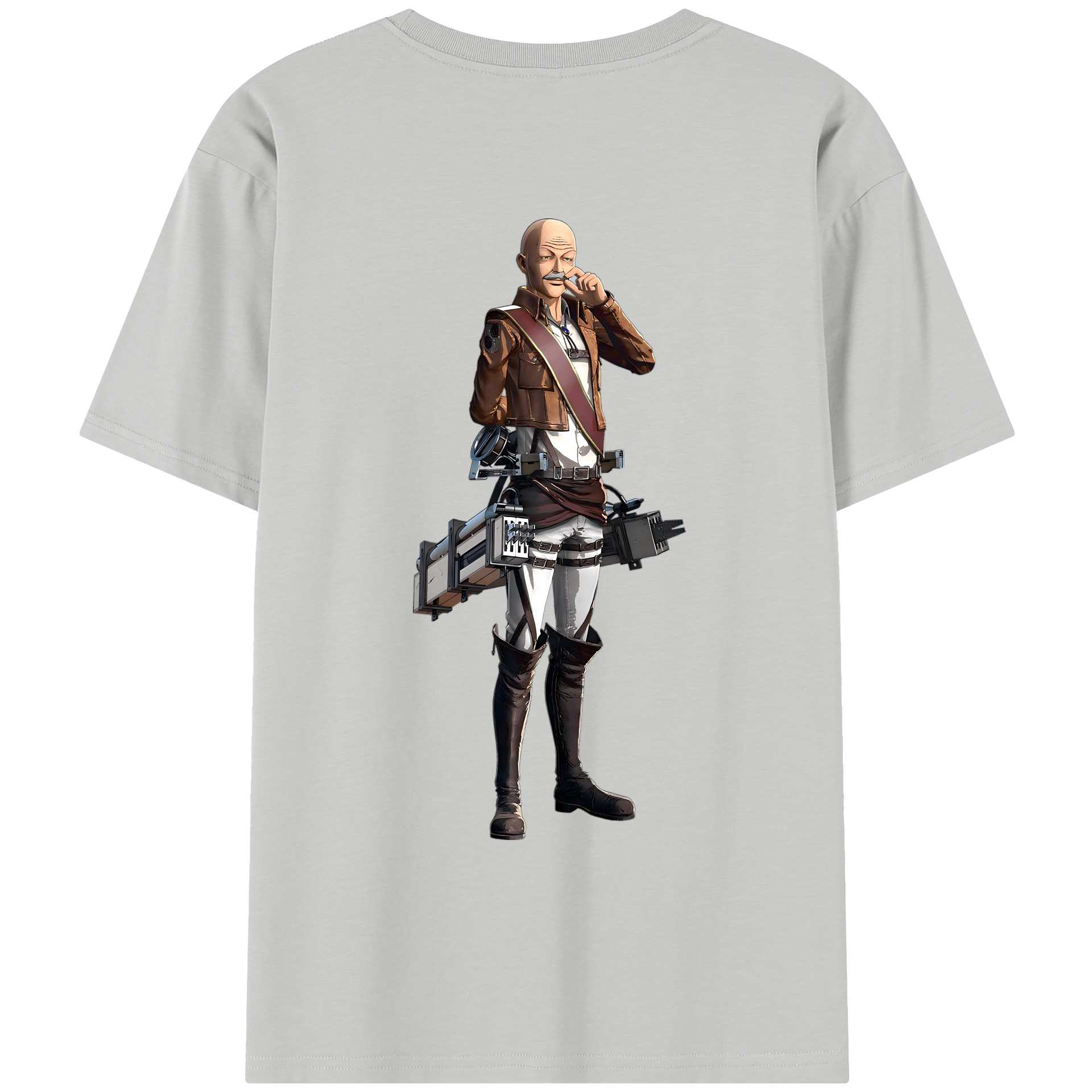（画像用） 進撃の巨人 ドット·ピクシス Attack on Titan Dot Pixis レディース半袖Tシャツ(バックプリント)