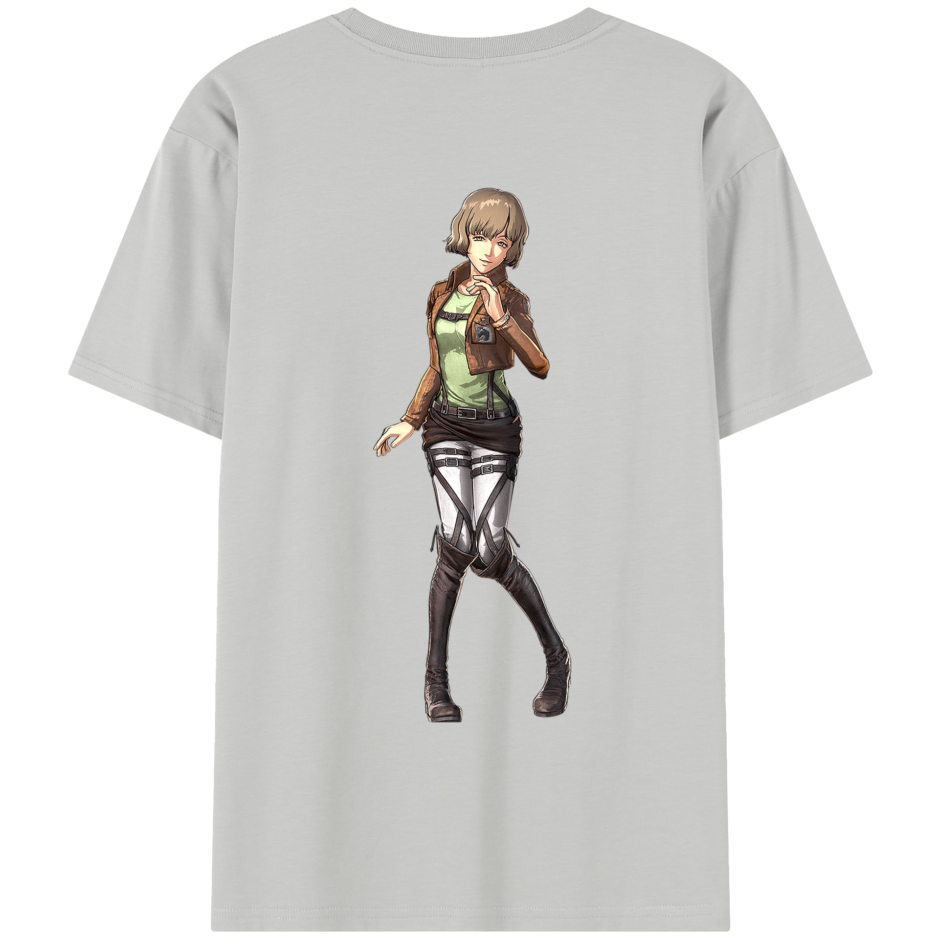 （画像用） 進撃の巨人 ヒツチ Attack on Titan Hitch レディース半袖Tシャツ(バックプリント)