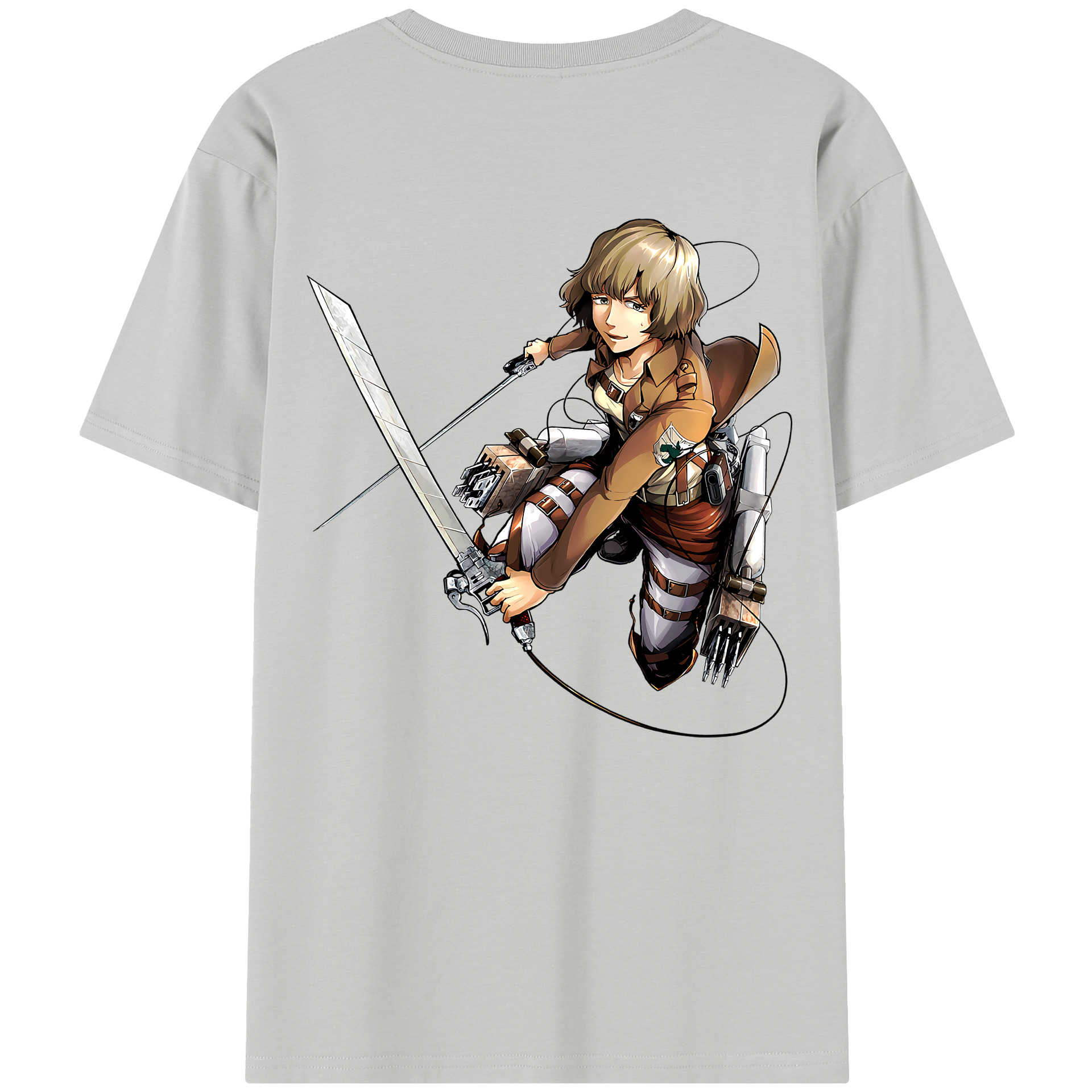 （画像用） 進撃の巨人 ヒツチ Attack on Titan Hitch レディース半袖Tシャツ(バックプリント)