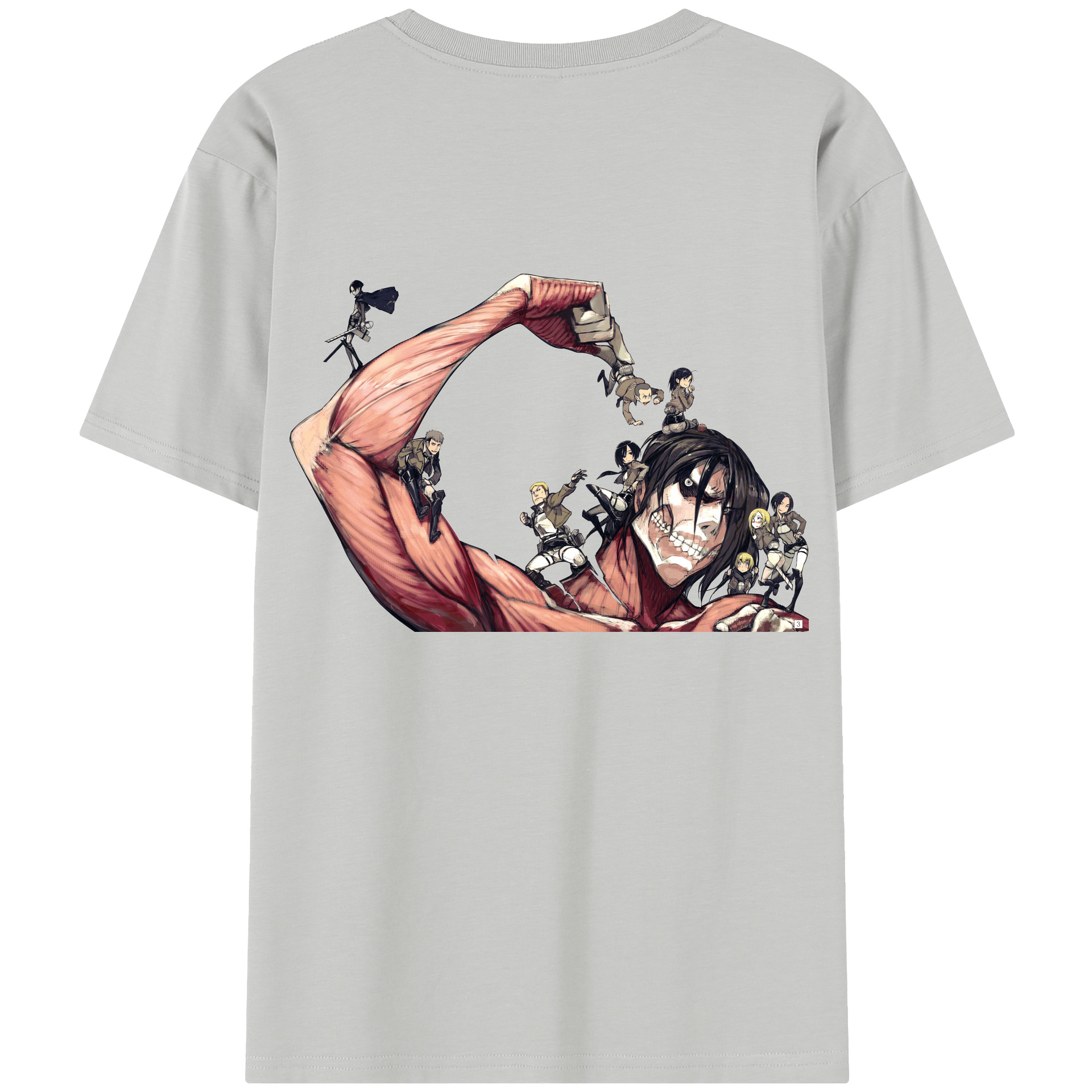 （画像用） 進撃の巨人 Attack on Titan レディース半袖Tシャツ(バックプリント)