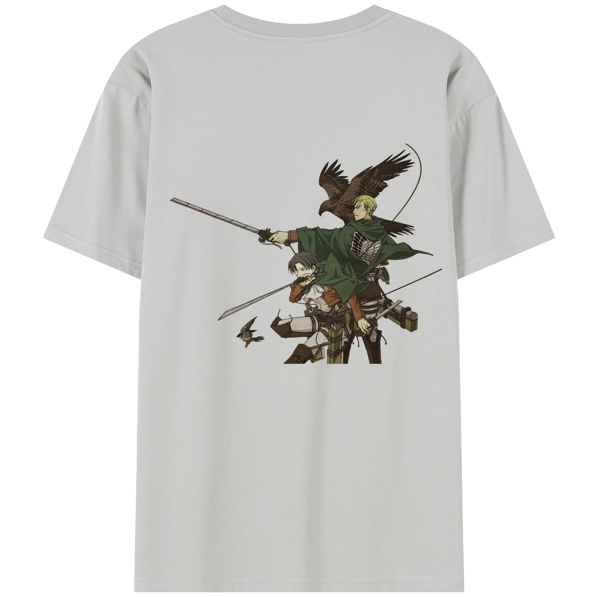 （画像用） 進撃の巨人 Attack on Titan レディース半袖Tシャツ(バックプリント)