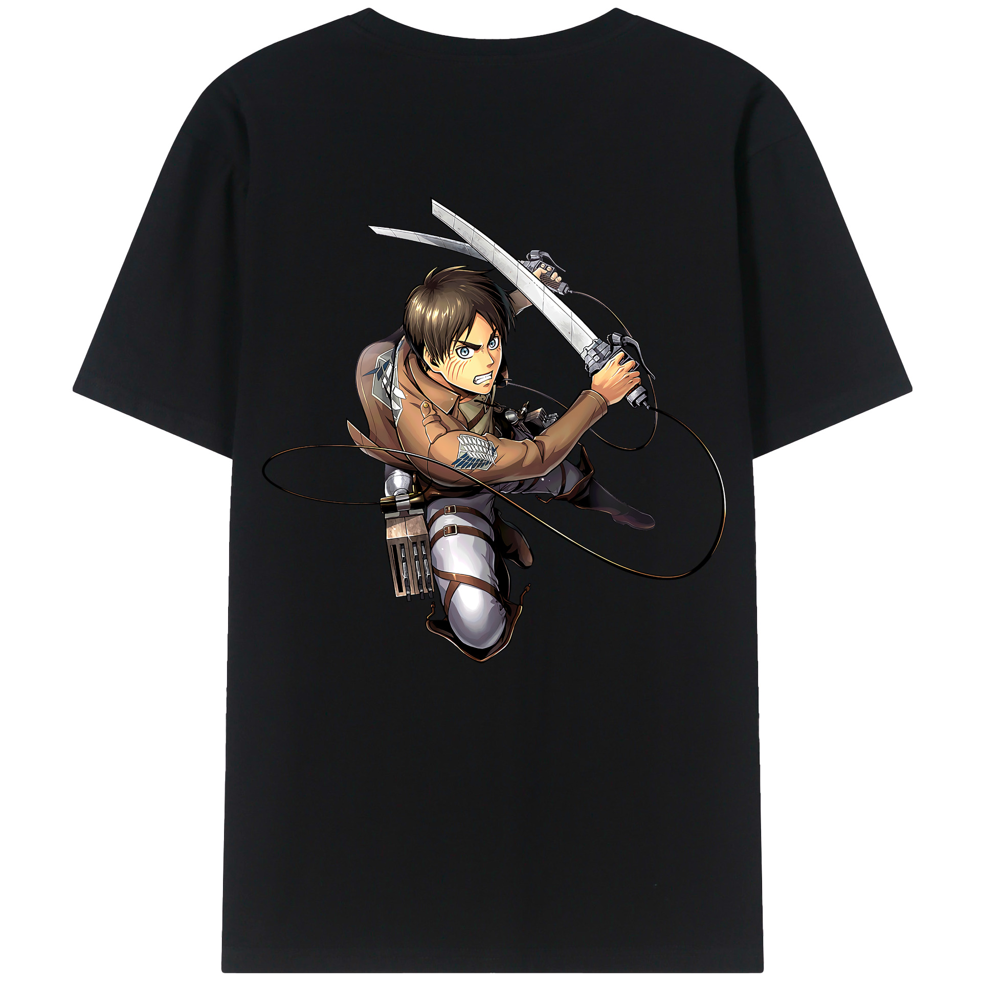 （画像用） 進撃の巨人 エレン･イェーガー Attack on Titan Eren Jäger レディース半袖Tシャツ(バックプリント)