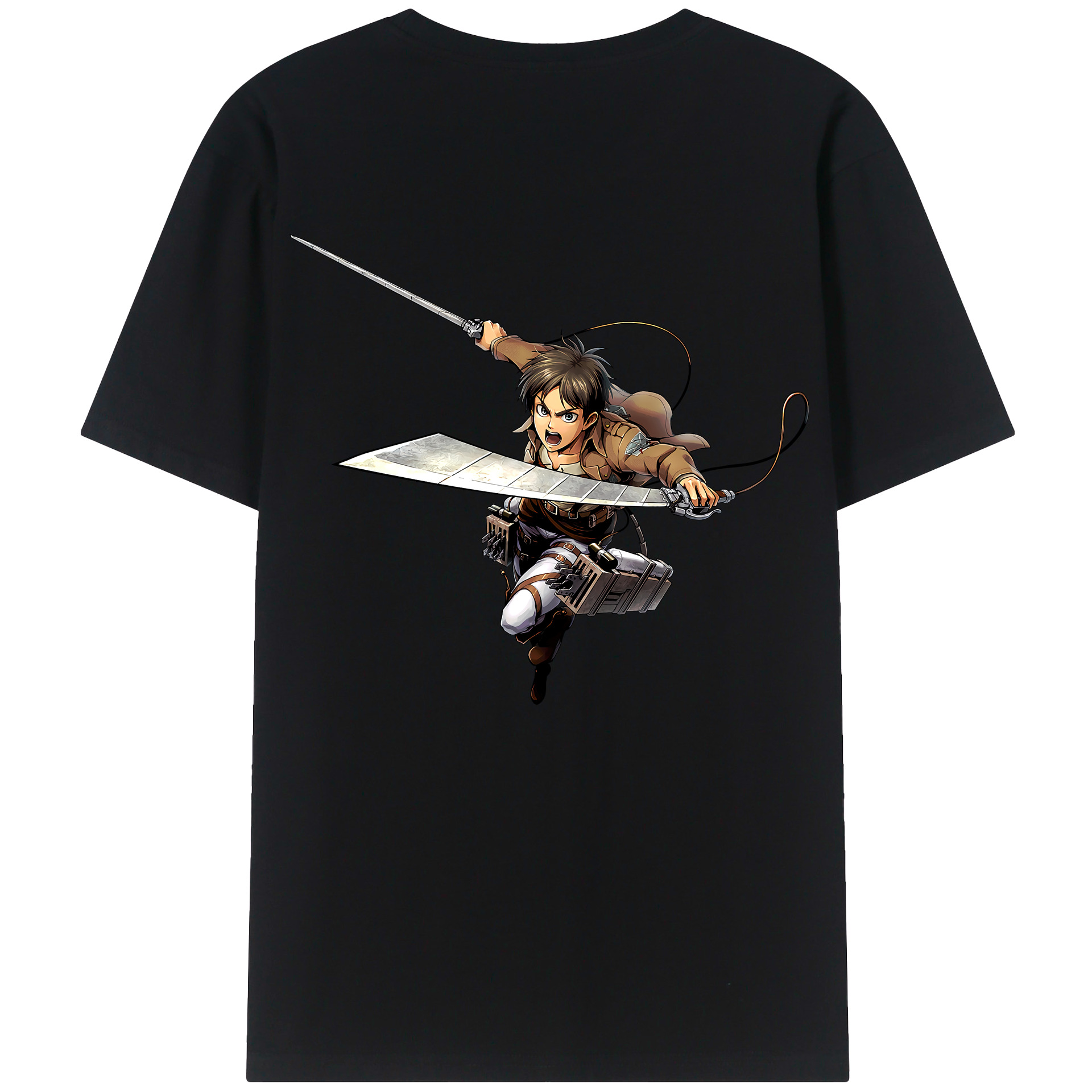 （画像用） 進撃の巨人 エレン･イェーガー Attack on Titan Eren Jäger レディース半袖Tシャツ(バックプリント)