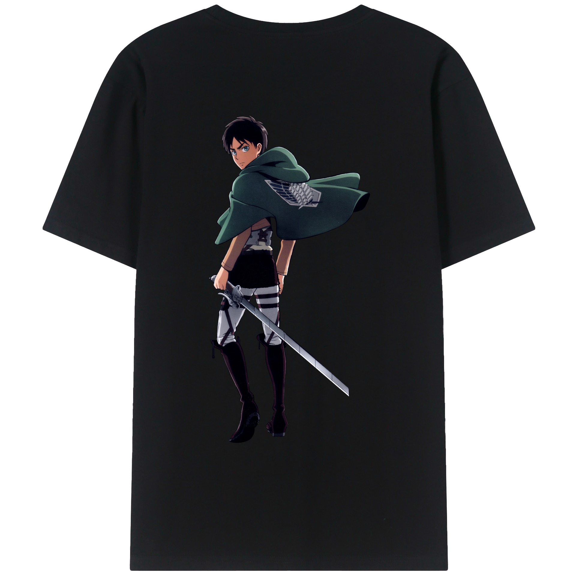 （画像用） 進撃の巨人 エレン･イェーガー Attack on Titan Eren Jäger レディース半袖Tシャツ(バックプリント)