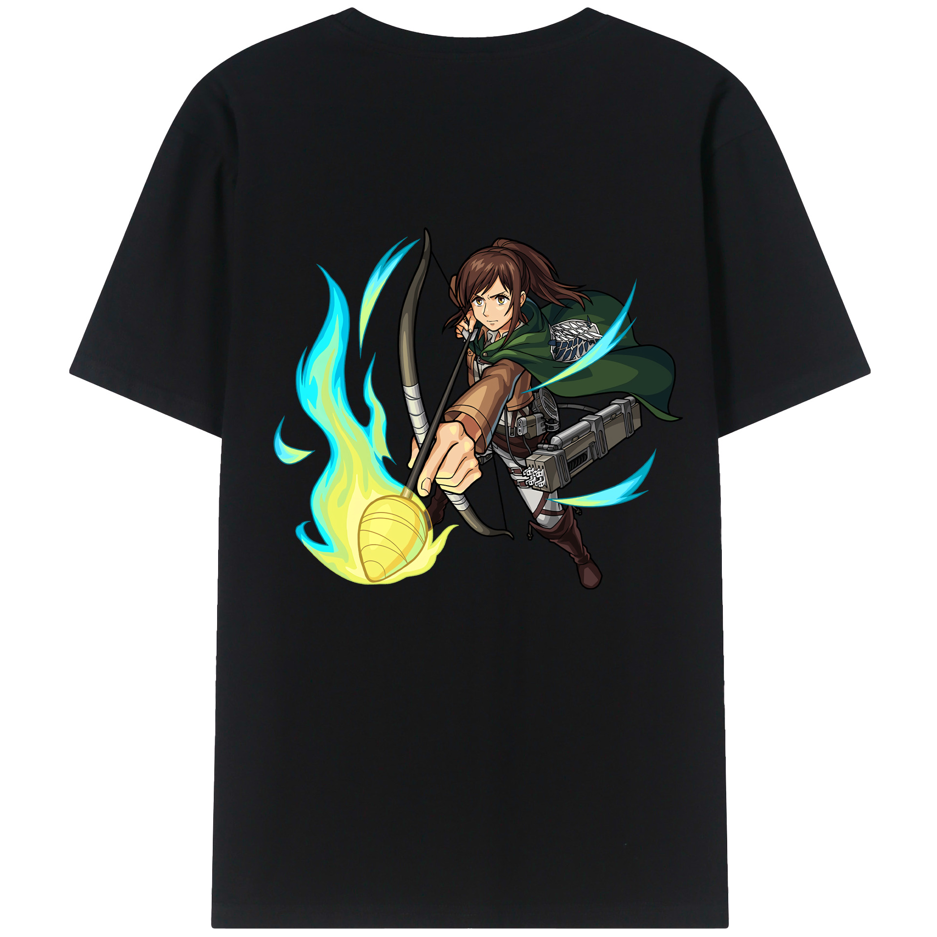 （画像用） 進撃の巨人 サシャ·ブラウス Attack on Titan Sasha Blaus レディース半袖Tシャツ(バックプリント)