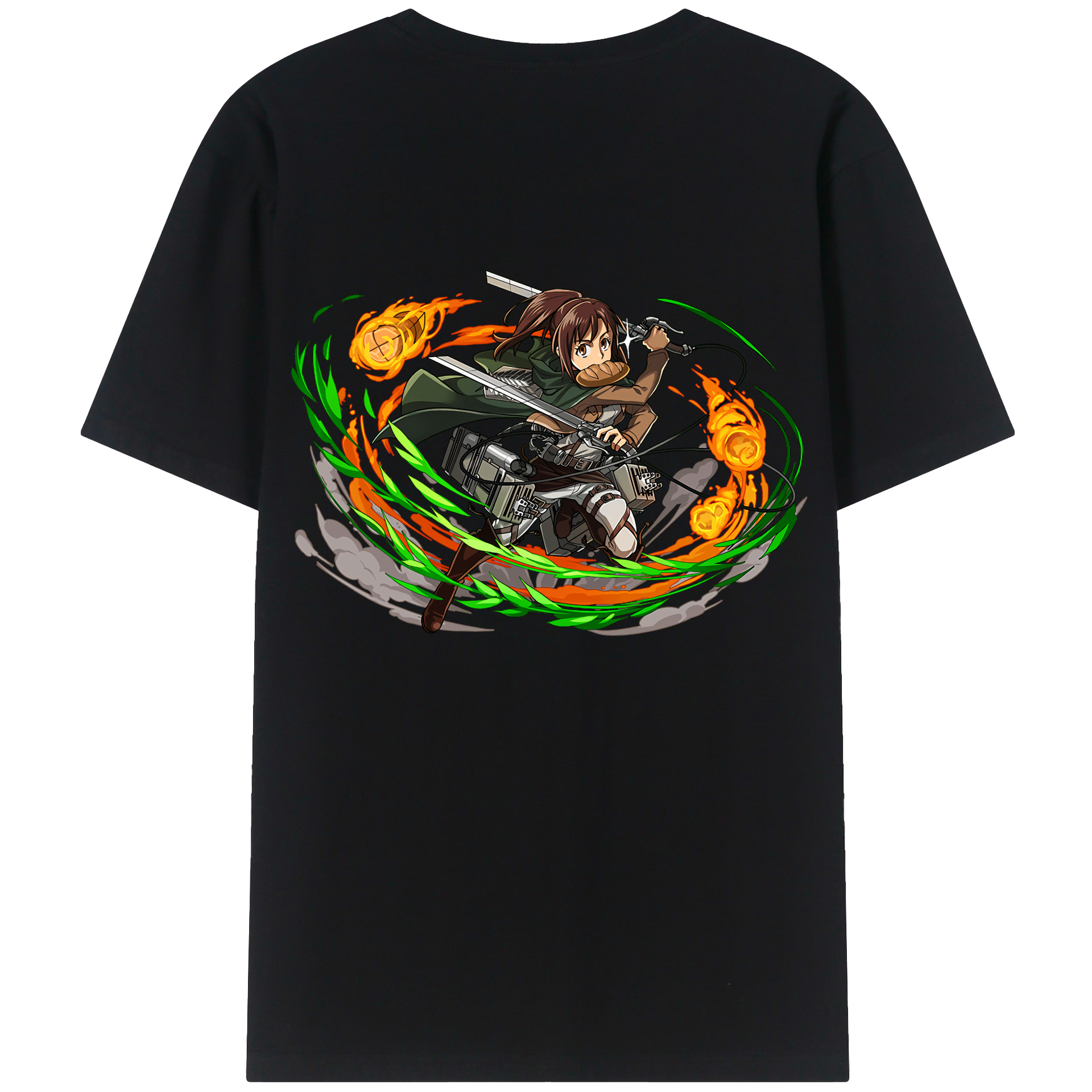 （画像用） 進撃の巨人 サシャ·ブラウス Attack on Titan Sasha Blaus レディース半袖Tシャツ(バックプリント)