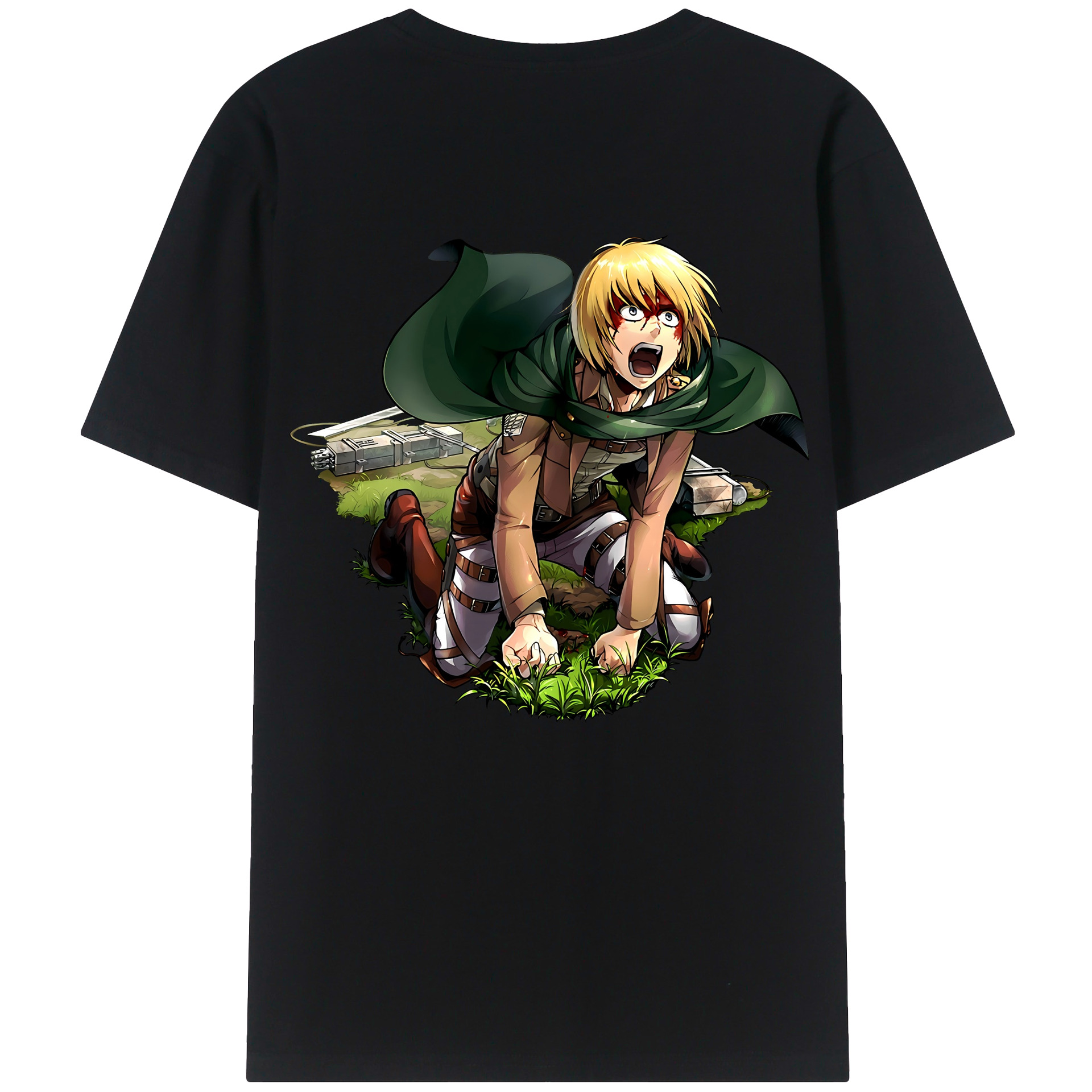 （画像用） 進撃の巨人 アルミン·アルレルト Attack on Titan Armin Arlert レディース半袖Tシャツ(バックプリント)