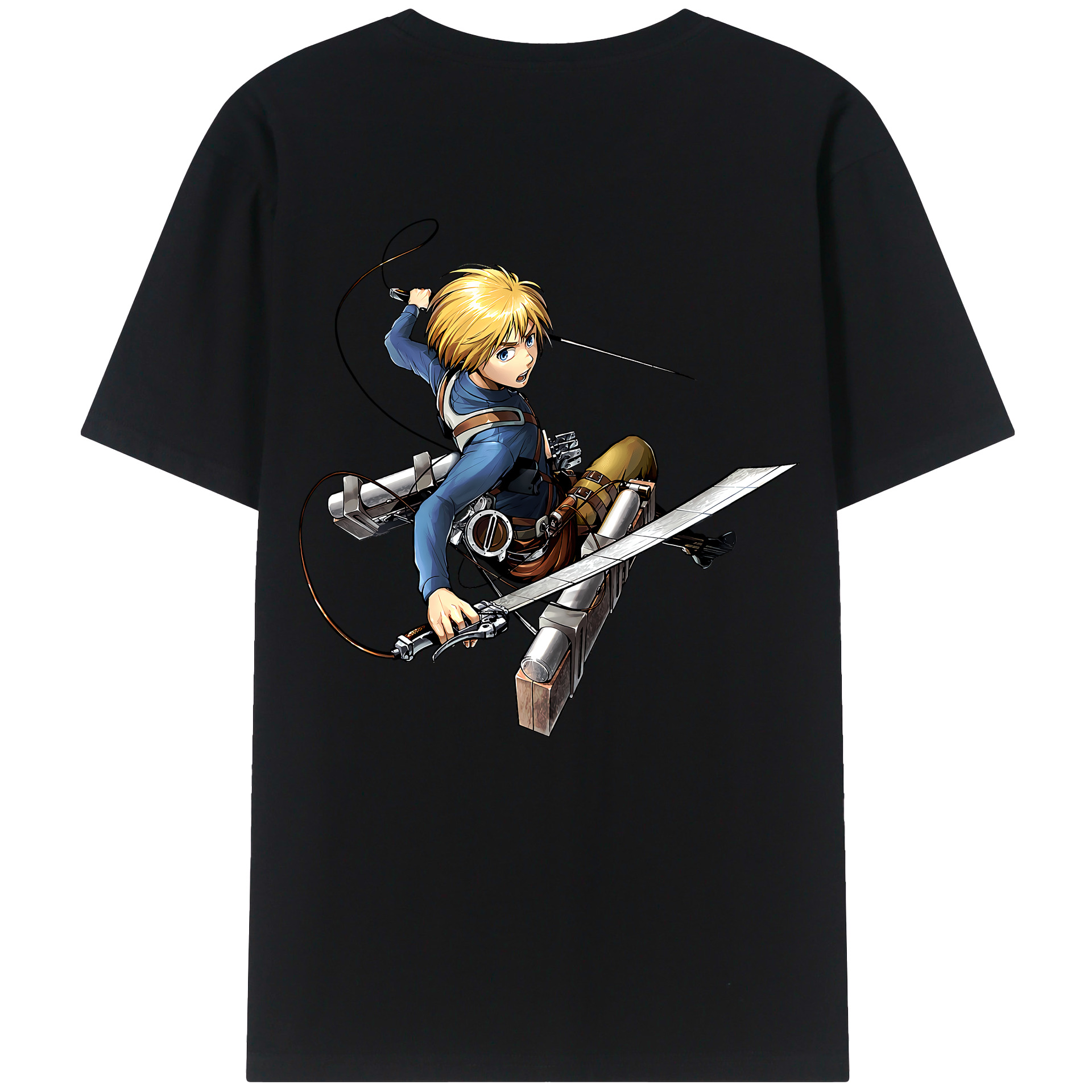 （画像用） 進撃の巨人 アルミン·アルレルト Attack on Titan Armin Arlert レディース半袖Tシャツ(バックプリント)