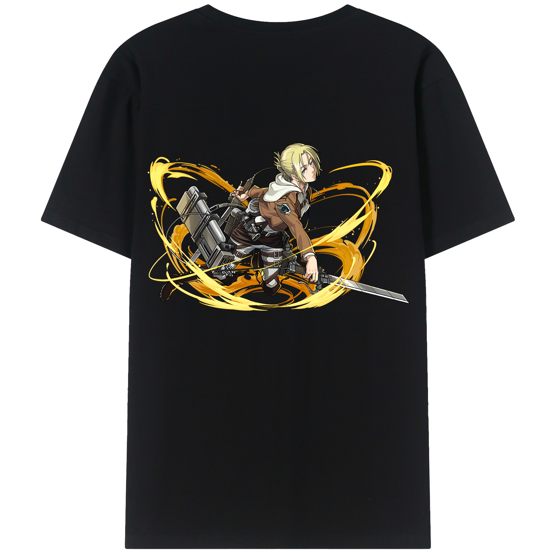 （画像用） 進撃の巨人 アニ・レオンハート Attack on Titan Annie Leonhart レディース半袖Tシャツ(バックプリント)