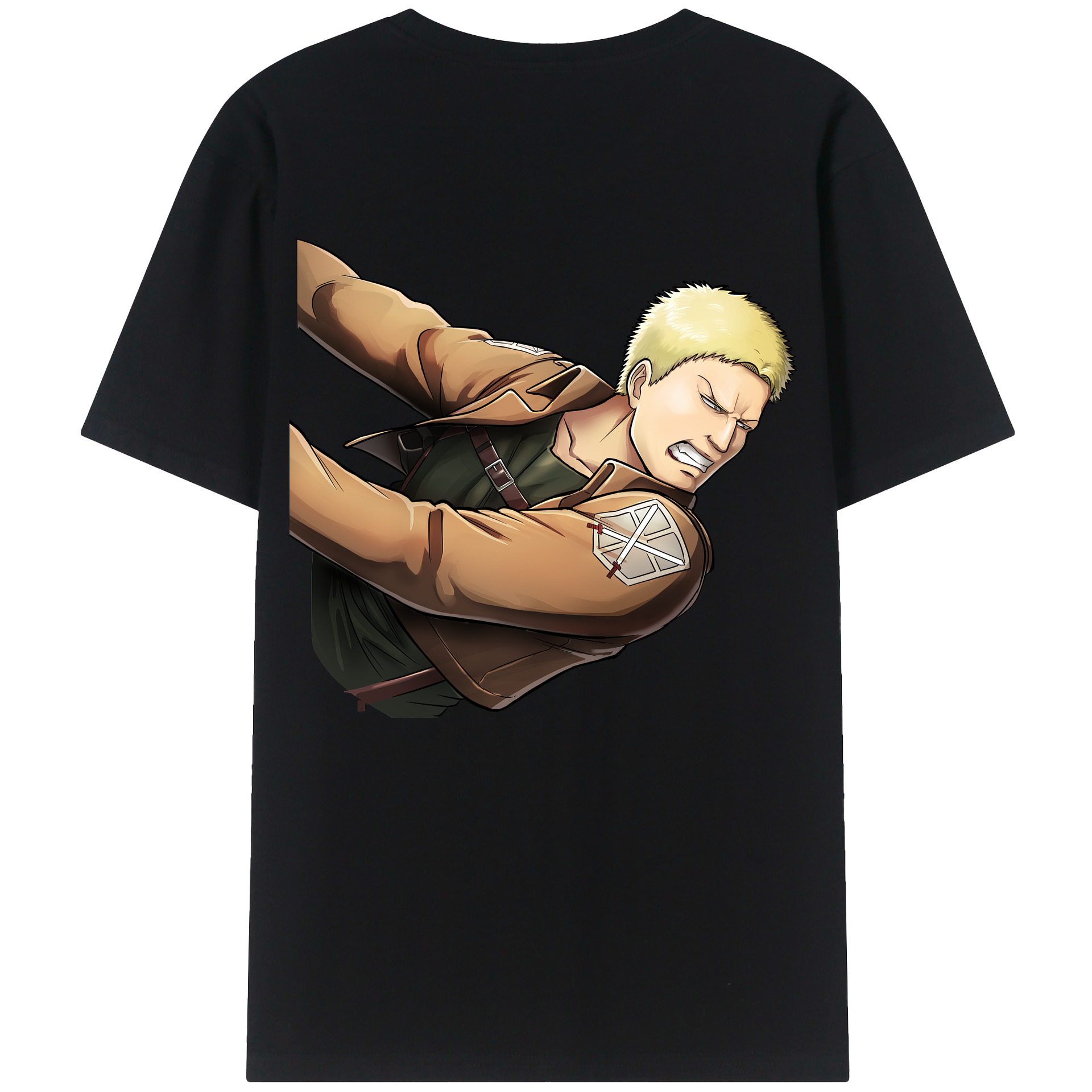 （画像用） 進撃の巨人 ライナー・ブラウン Attack on Titan Reiner Braun レディース半袖Tシャツ(バックプリント)