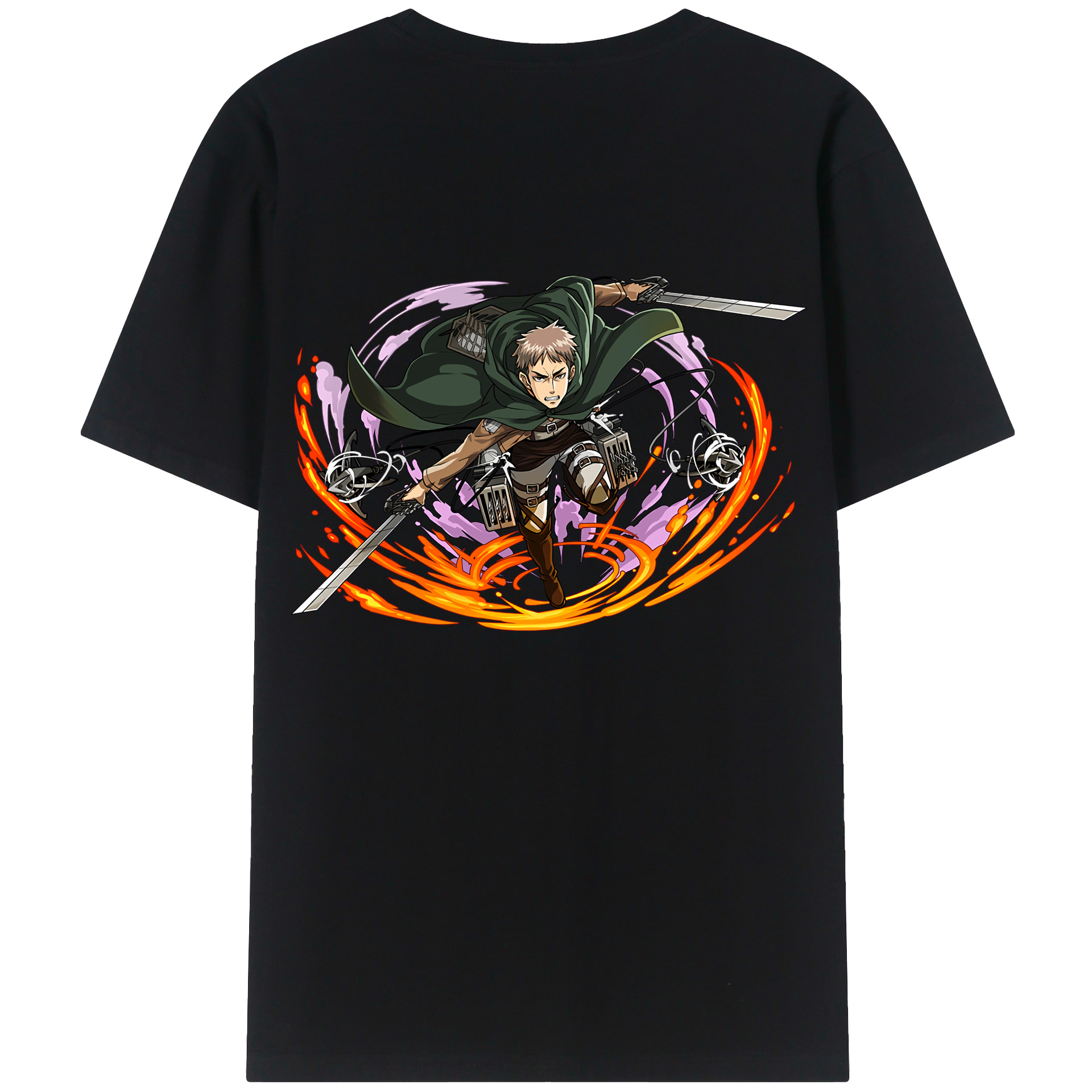 （画像用） 進撃の巨人 ジャン・キルシュタイン Attack on Titan Jean Kirstein レディース半袖Tシャツ(バックプリント)