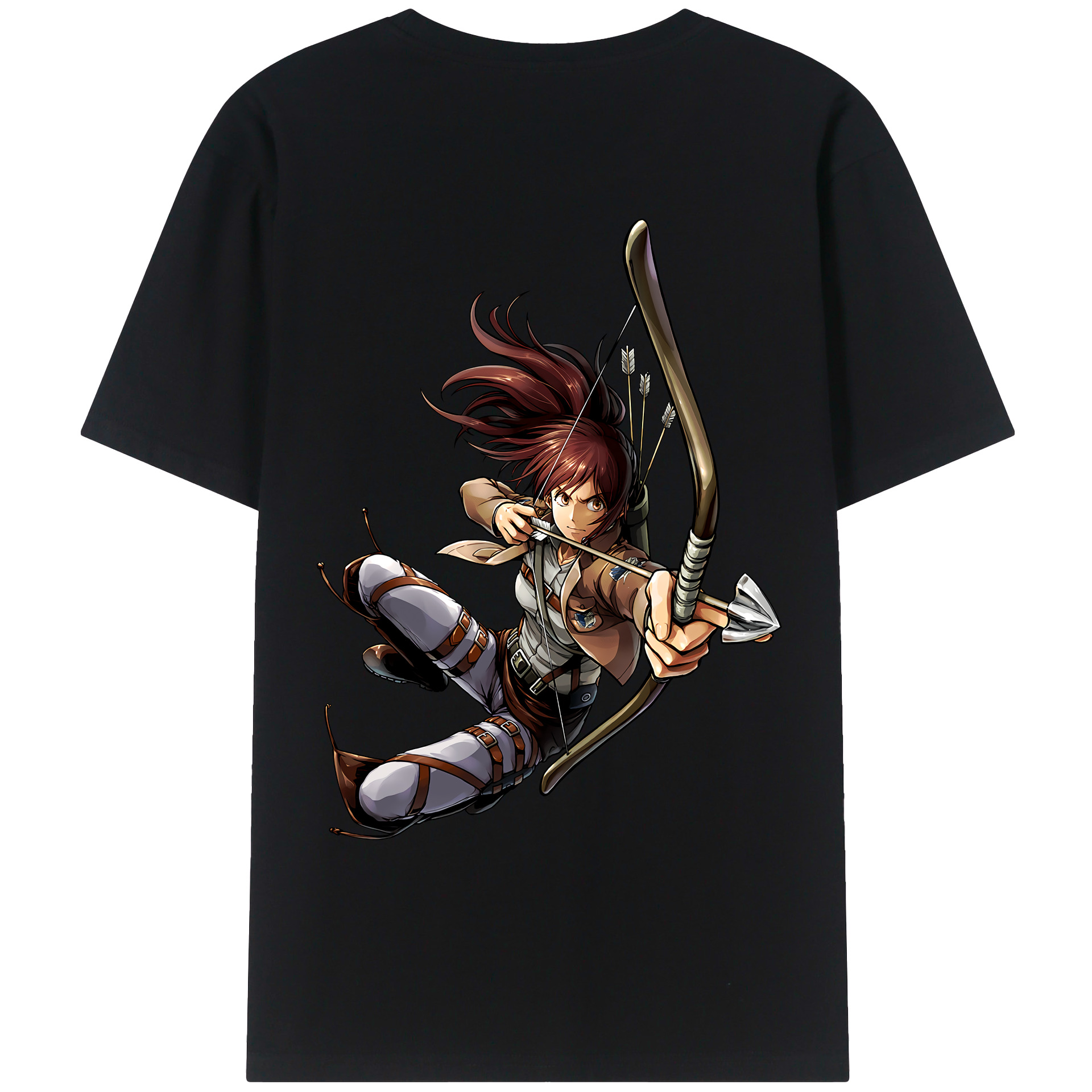 （画像用） 進撃の巨人 サシャ·ブラウス Attack on Titan Sasha Blaus レディース半袖Tシャツ(バックプリント)