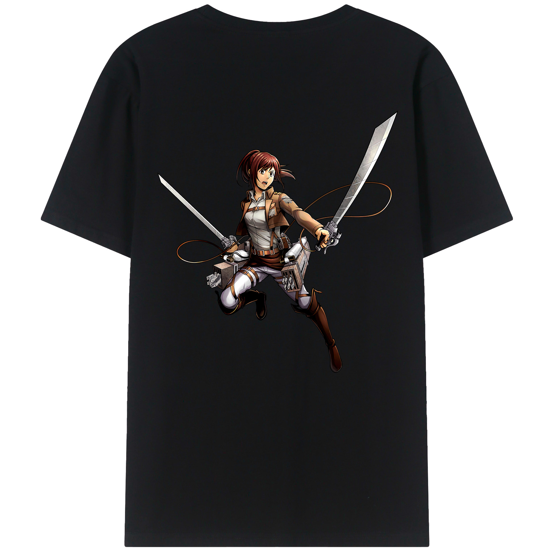 （画像用） 進撃の巨人 サシャ·ブラウス Attack on Titan Sasha Blaus レディース半袖Tシャツ(バックプリント)