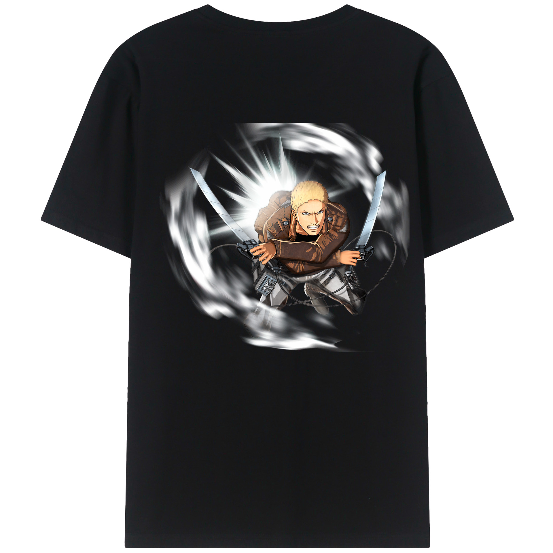 （画像用） 進撃の巨人 ライナー・ブラウン Attack on Titan Reiner Braun レディース半袖Tシャツ(バックプリント)