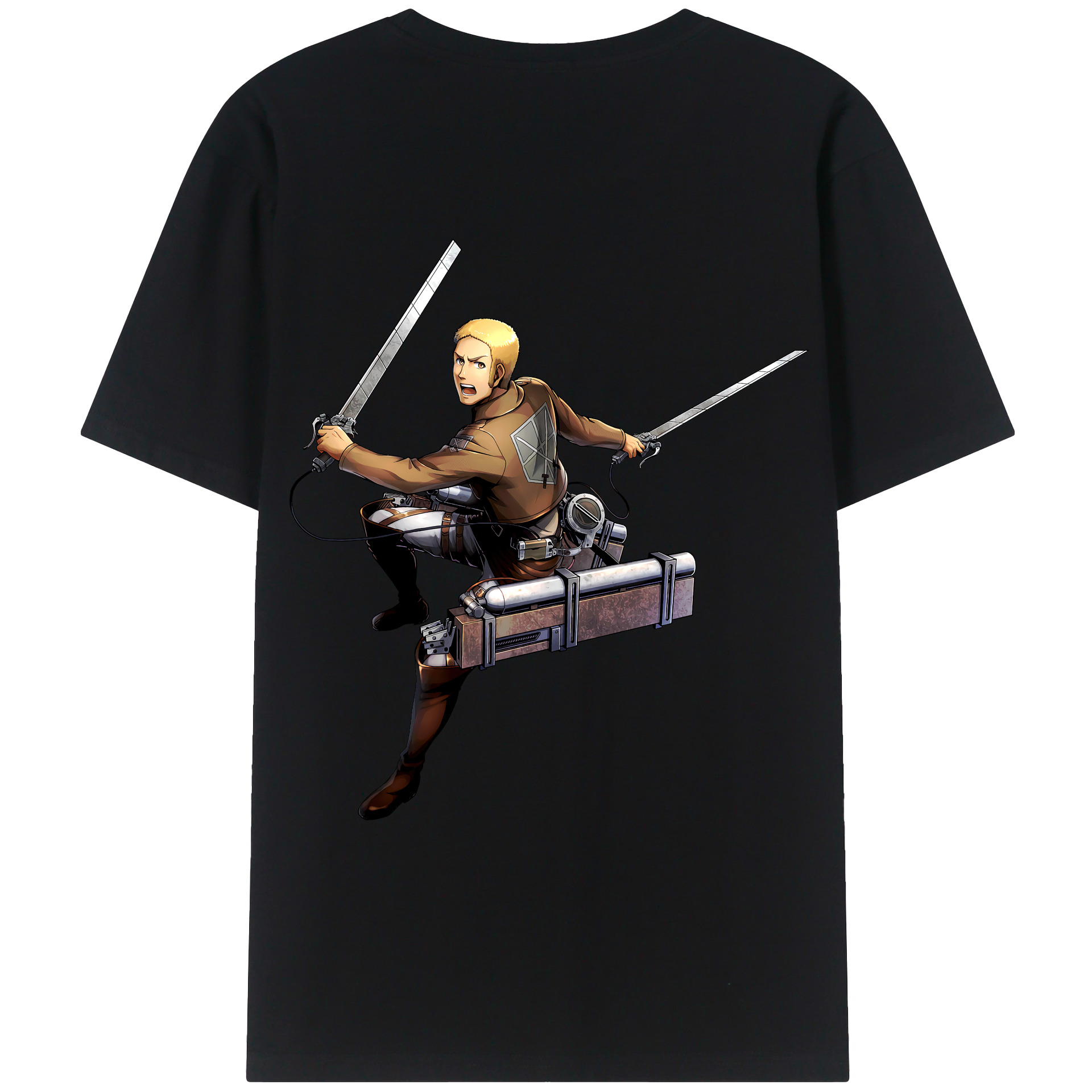 （画像用） 進撃の巨人 ライナー・ブラウン Attack on Titan Reiner Braun レディース半袖Tシャツ(バックプリント)