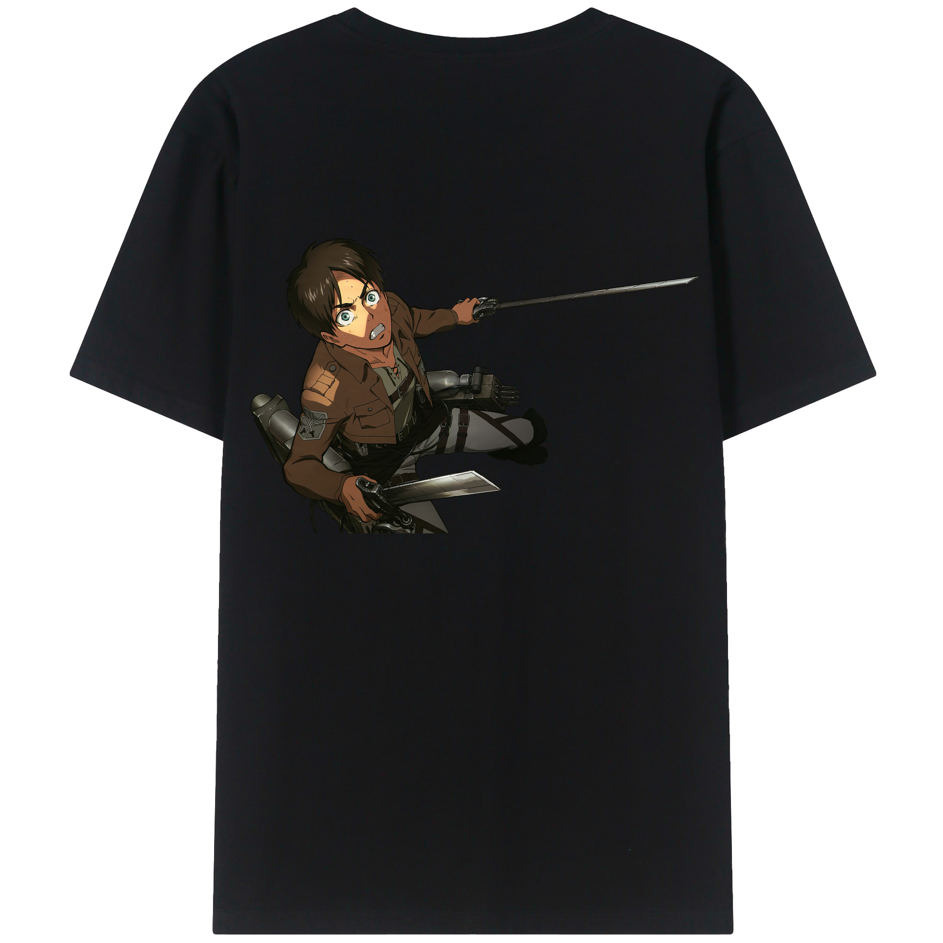 （画像用） 進撃の巨人 エレン･イェーガー Attack on Titan Eren Jäger レディース半袖Tシャツ(バックプリント)