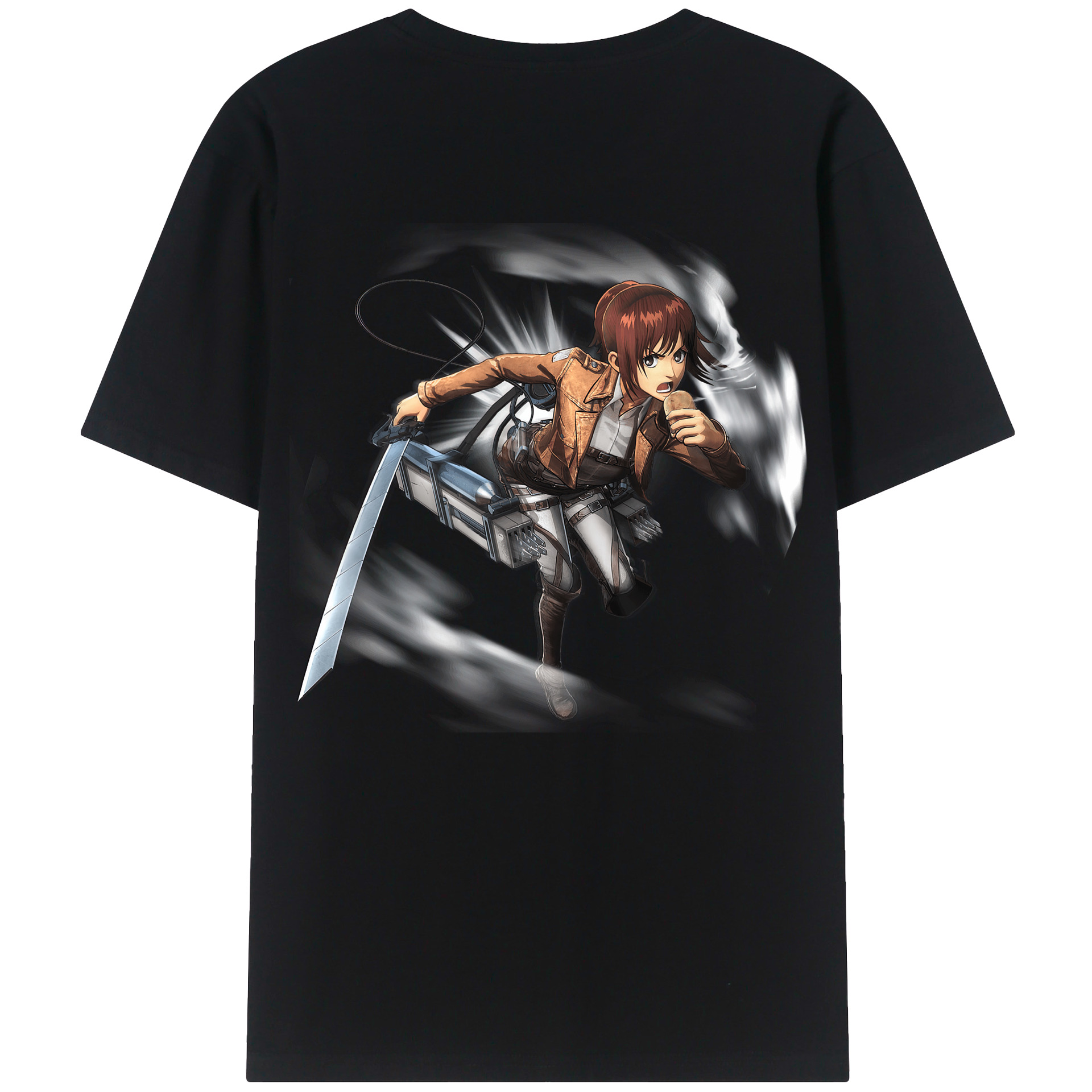 （画像用） 進撃の巨人 サシャ·ブラウス Attack on Titan Sasha Blaus レディース半袖Tシャツ(バックプリント)