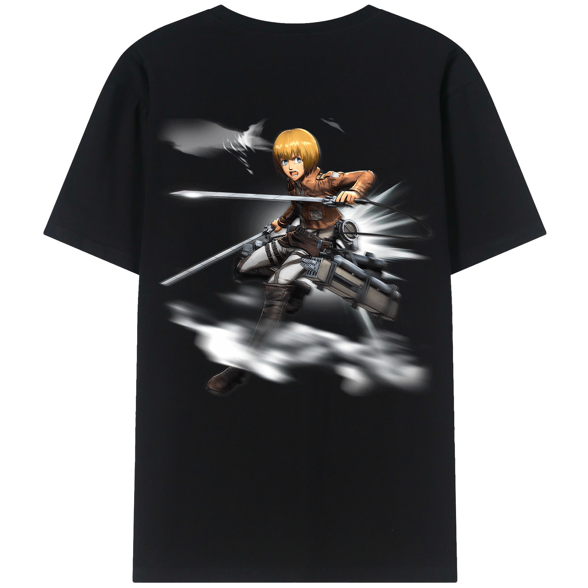 （画像用） 進撃の巨人 アルミン·アルレルト Attack on Titan Armin Arlert レディース半袖Tシャツ(バックプリント)