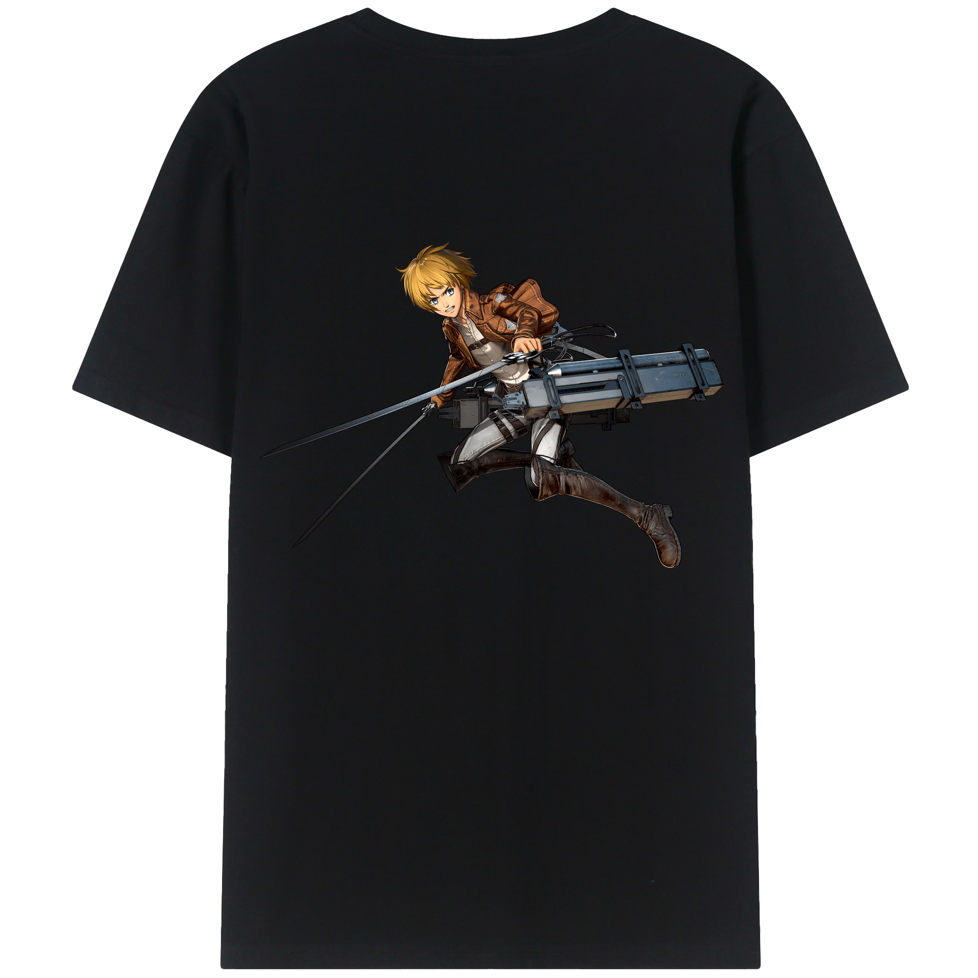 （画像用） 進撃の巨人 アルミン·アルレルト Attack on Titan Armin Arlert レディース半袖Tシャツ(バックプリント)