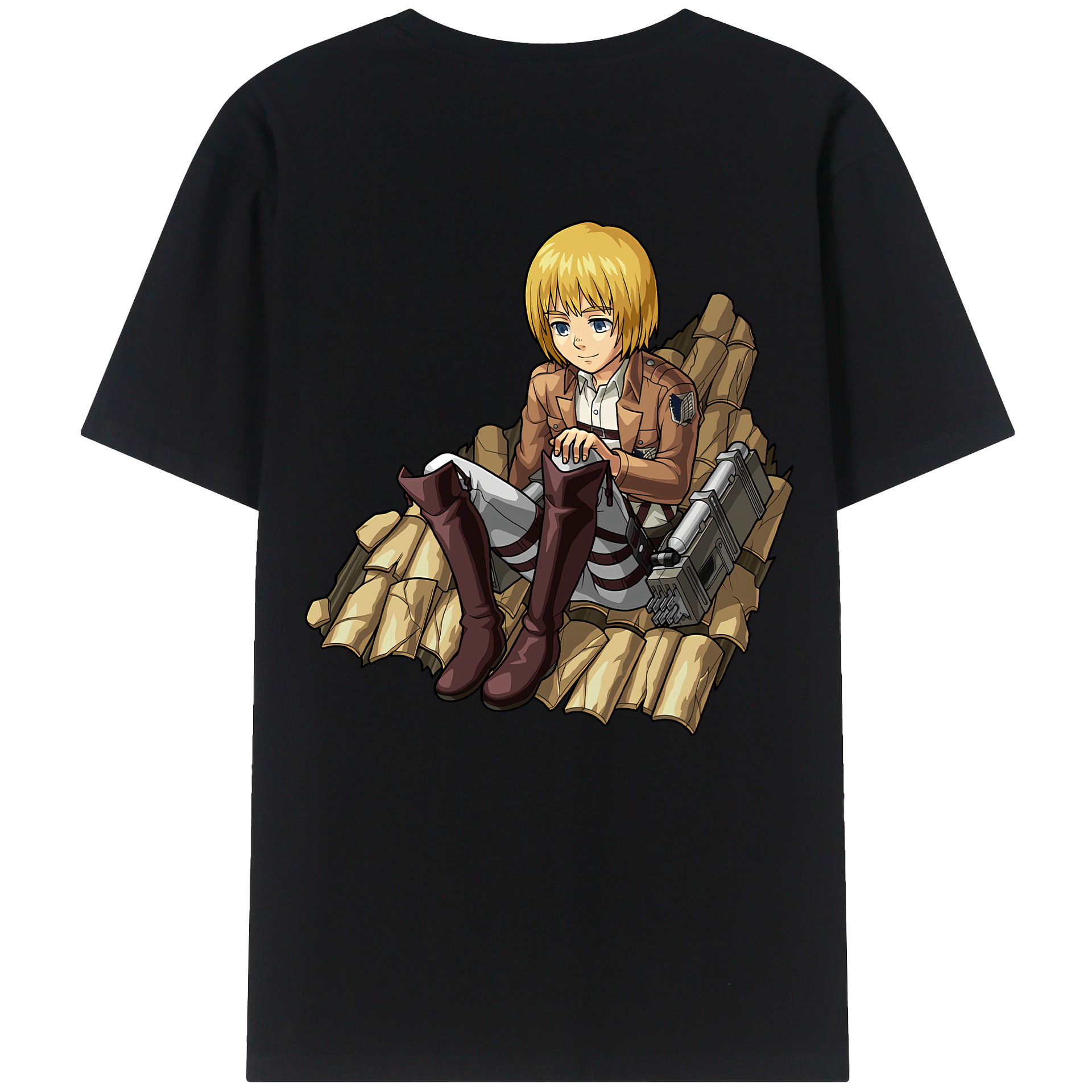 （画像用） 進撃の巨人 アルミン·アルレルト Attack on Titan Armin Arlert レディース半袖Tシャツ(バックプリント)