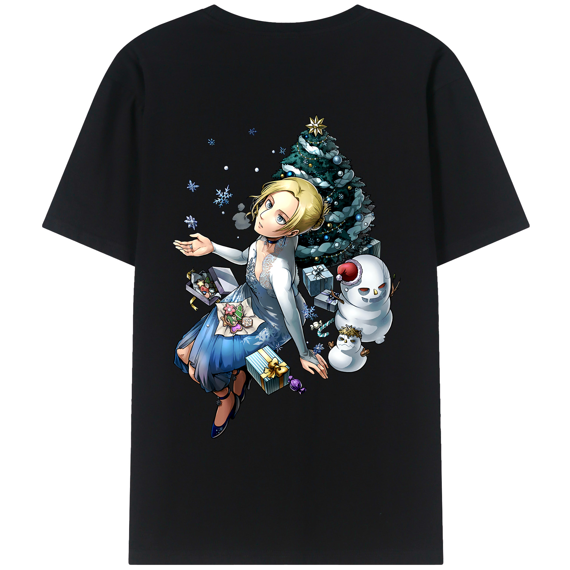 （画像用） 進撃の巨人 アニ・レオンハート Attack on Titan Annie Leonhart レディース半袖Tシャツ(バックプリント)