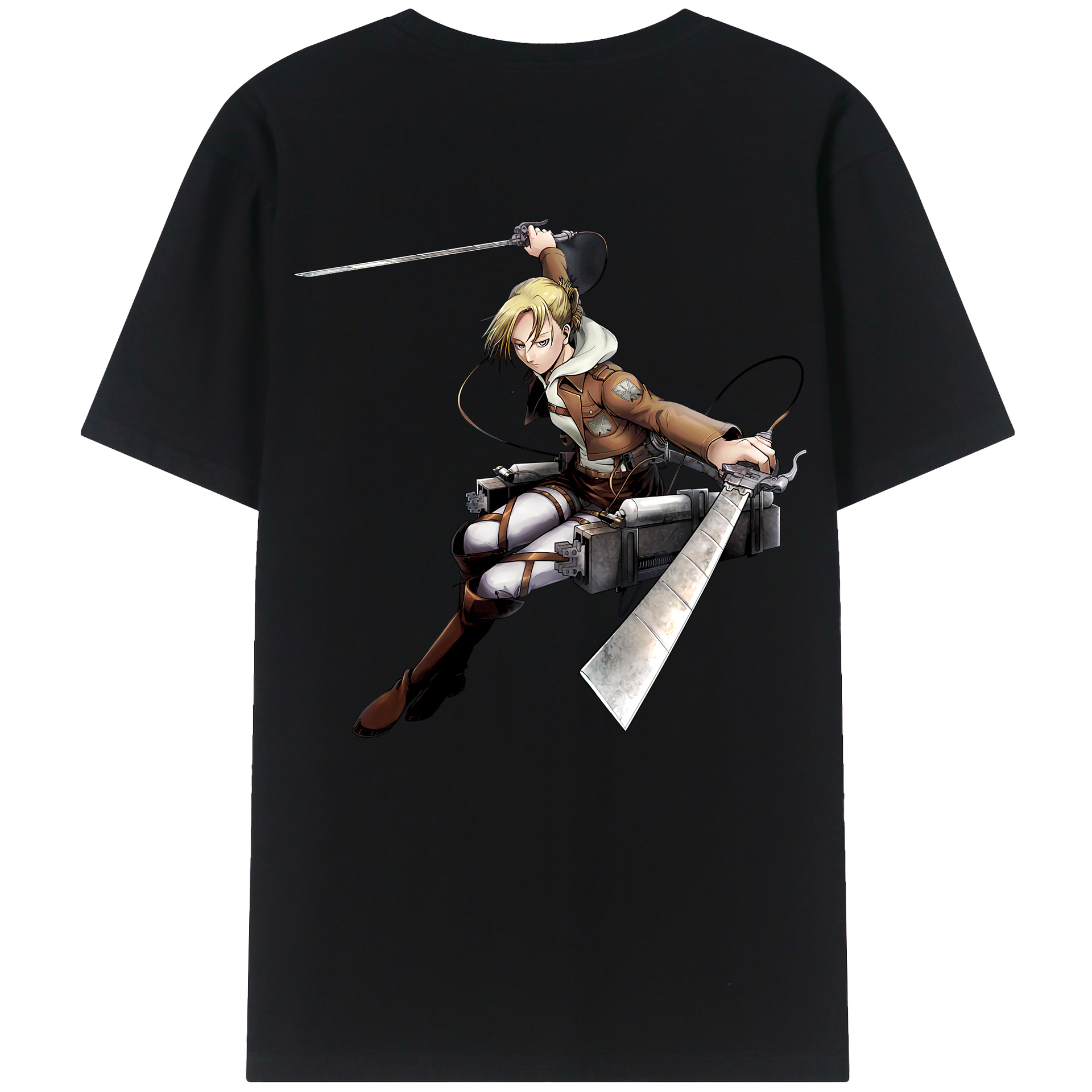 （画像用） 進撃の巨人 アニ・レオンハート Attack on Titan Annie Leonhart レディース半袖Tシャツ(バックプリント)