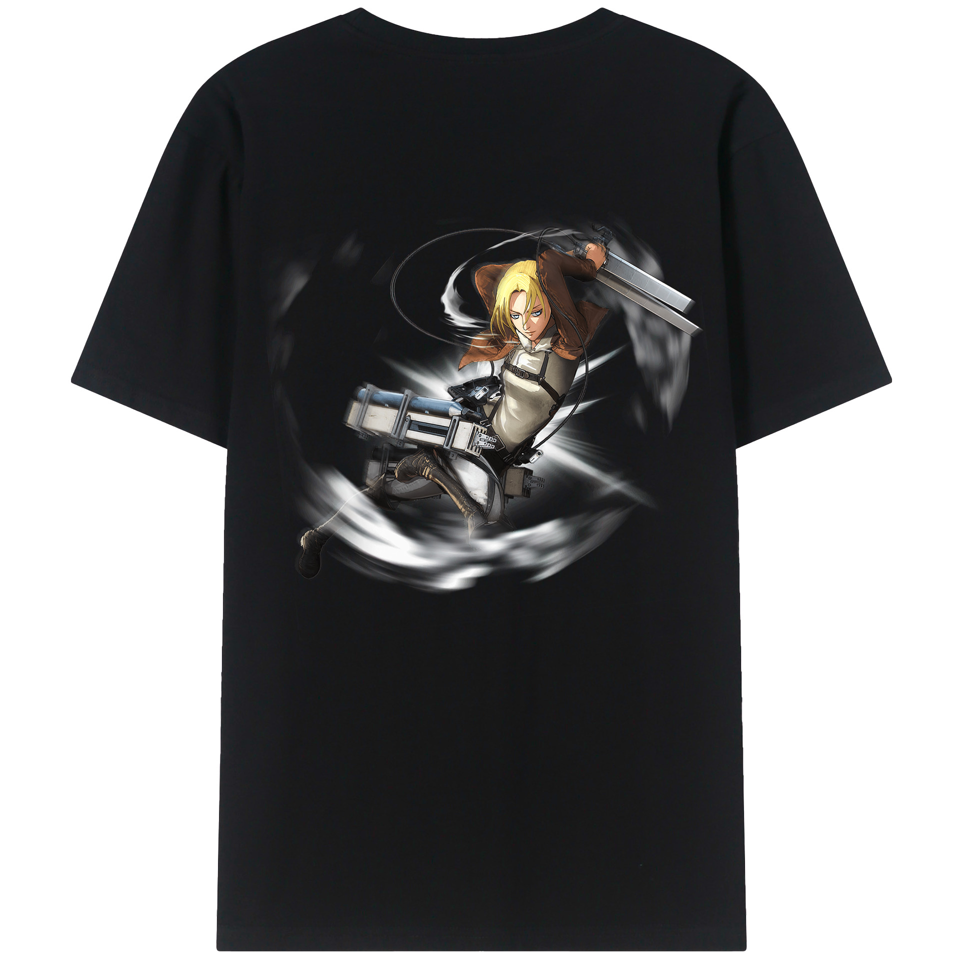 （画像用） 進撃の巨人 アニ・レオンハート Attack on Titan Annie Leonhart レディース半袖Tシャツ(バックプリント)