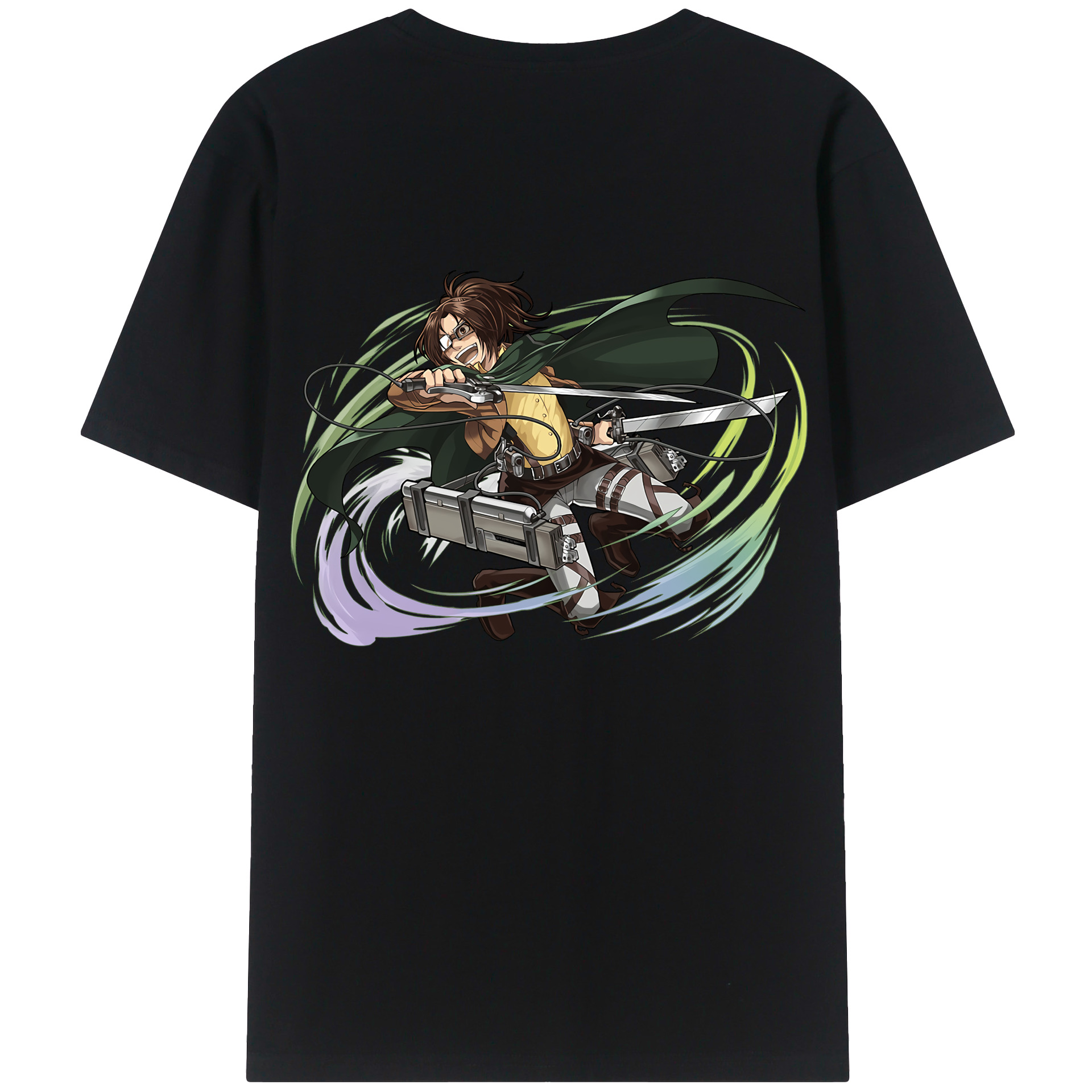 （画像用） 進撃の巨人 ハンジ·ゾエ Attack on Titan Hanji Zoe レディース半袖Tシャツ(バックプリント)