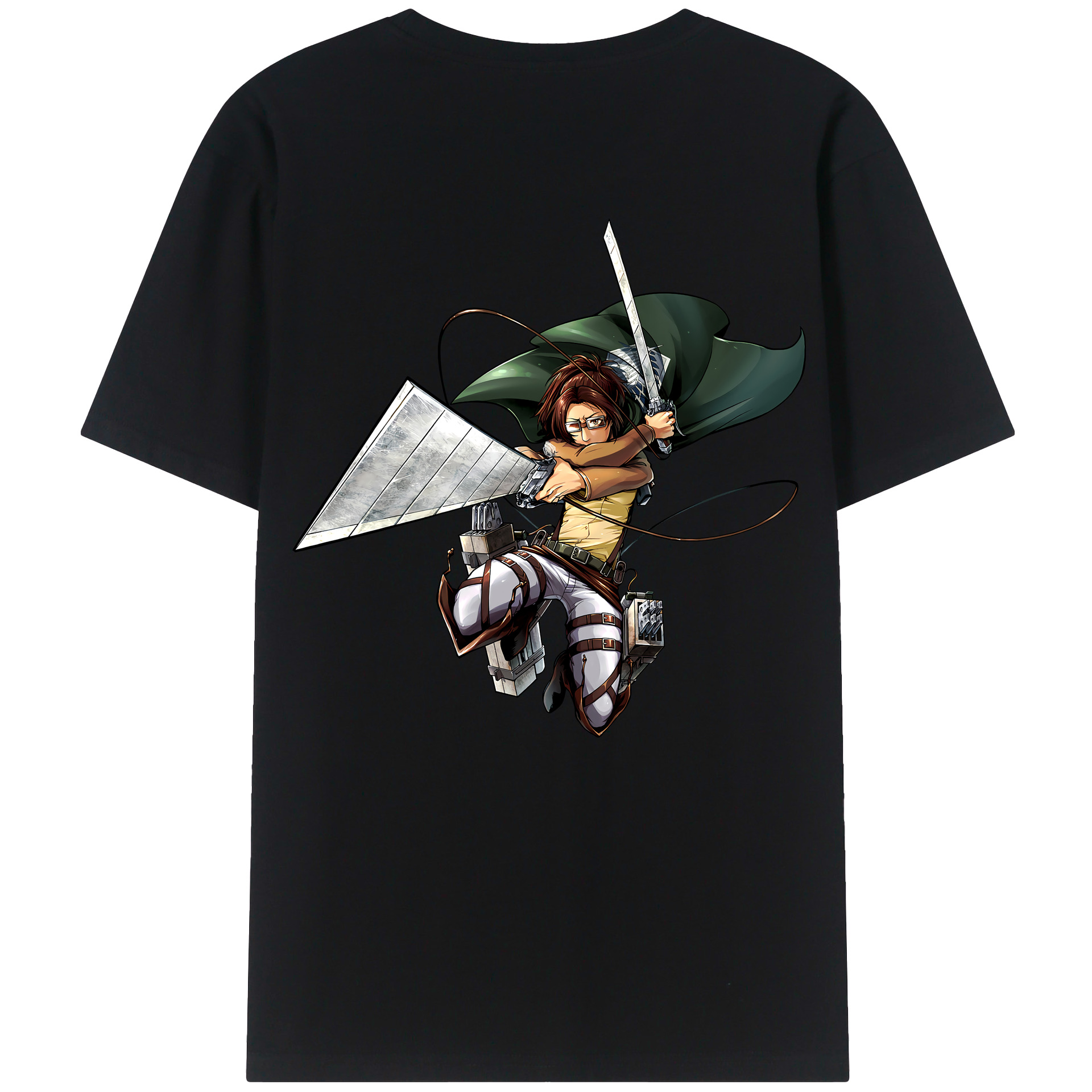 （画像用） 進撃の巨人 ハンジ·ゾエ Attack on Titan Hanji Zoe レディース半袖Tシャツ(バックプリント)