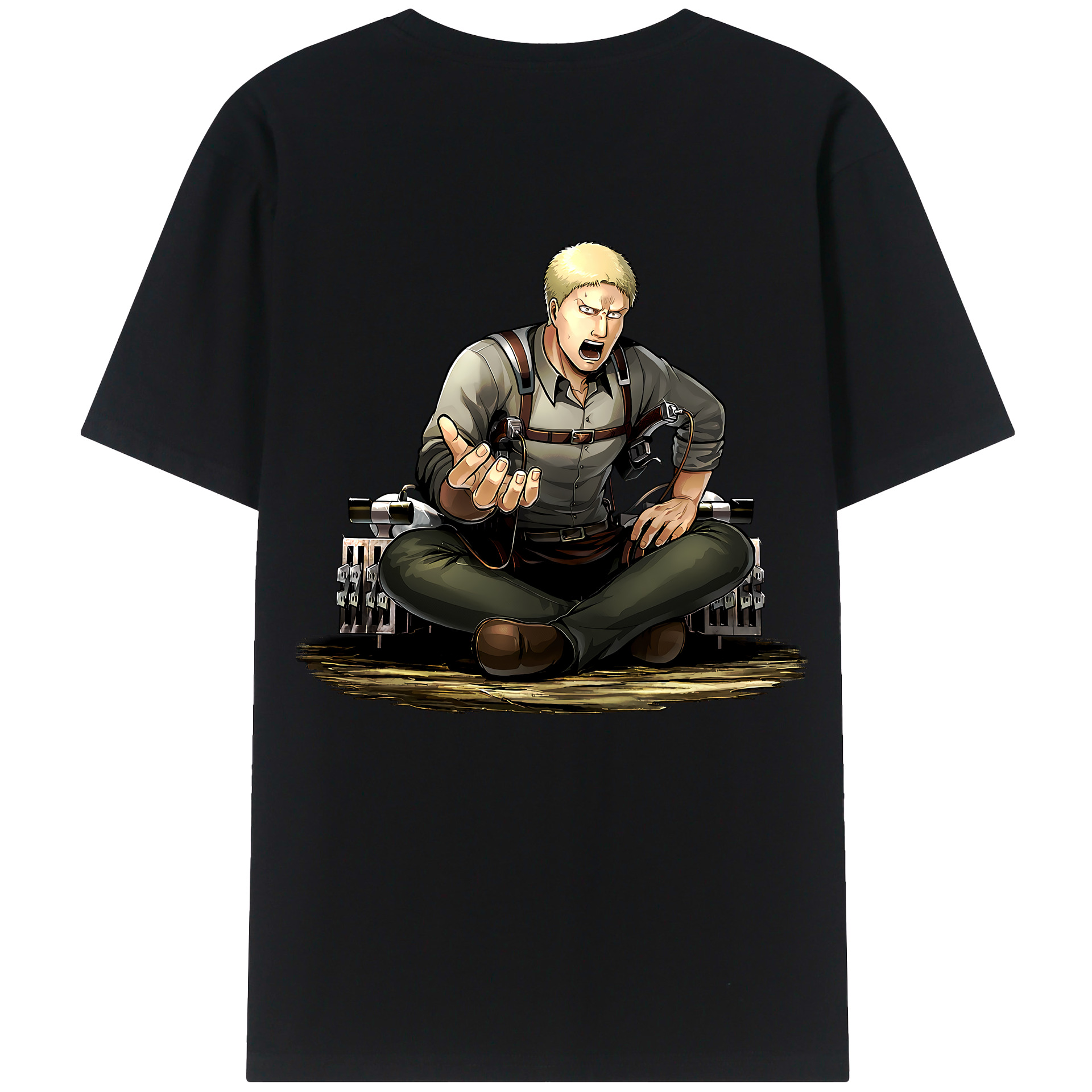 （画像用） 進撃の巨人 ライナー・ブラウン Attack on Titan Reiner Braun レディース半袖Tシャツ(バックプリント)