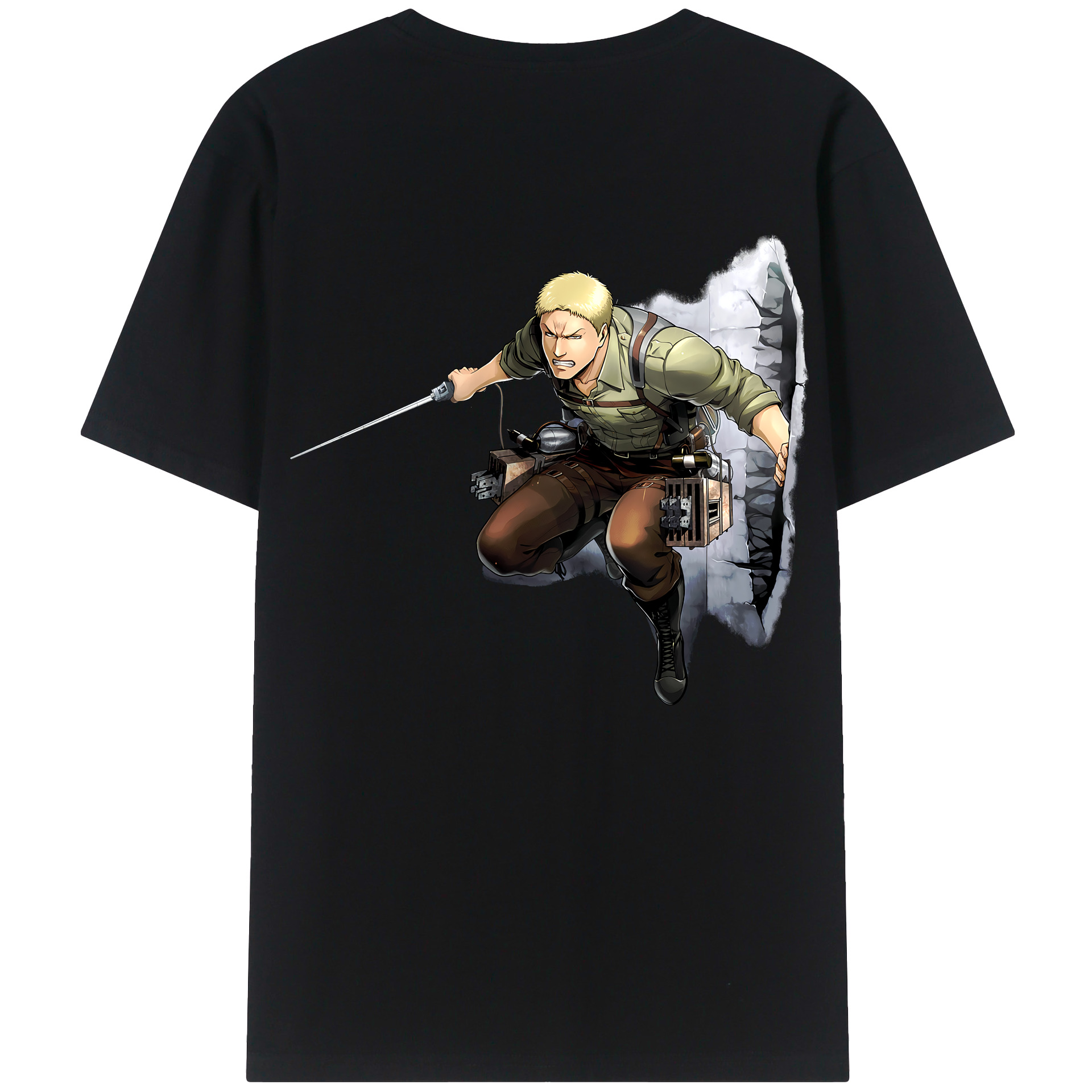 （画像用） 進撃の巨人 ライナー・ブラウン Attack on Titan Reiner Braun レディース半袖Tシャツ(バックプリント)