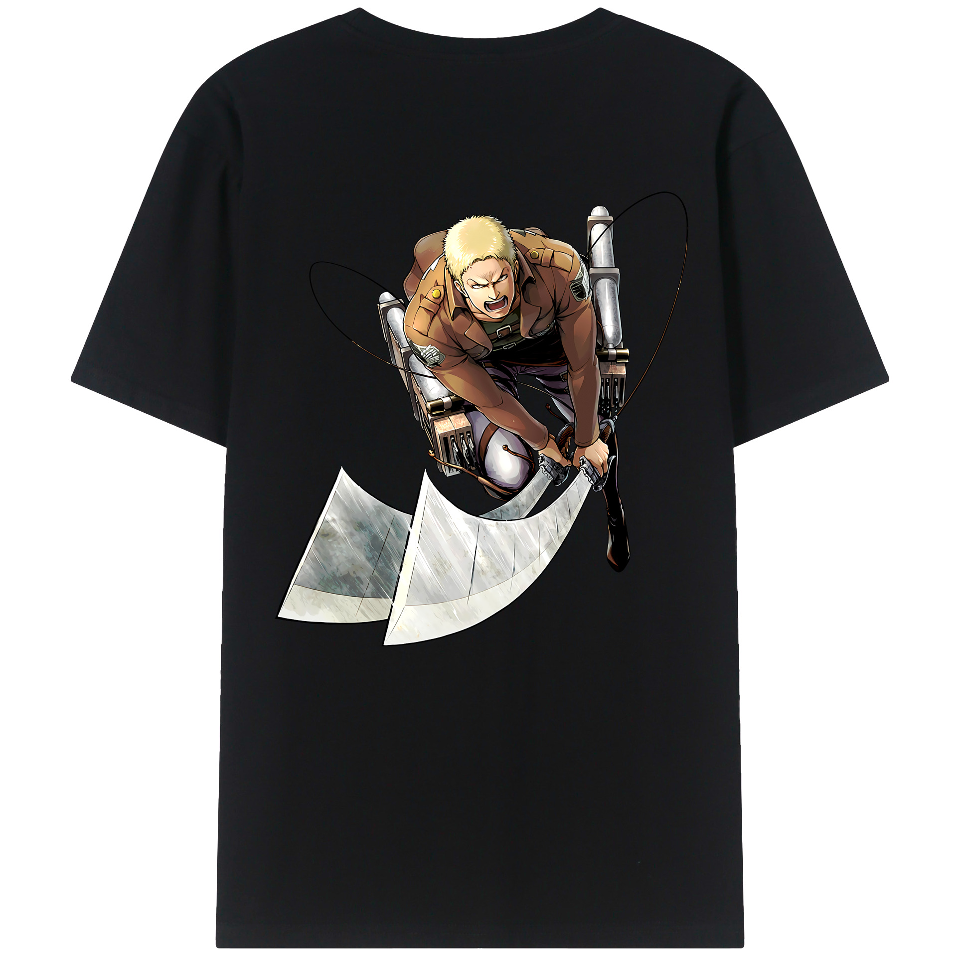 （画像用） 進撃の巨人 ライナー・ブラウン Attack on Titan Reiner Braun レディース半袖Tシャツ(バックプリント)