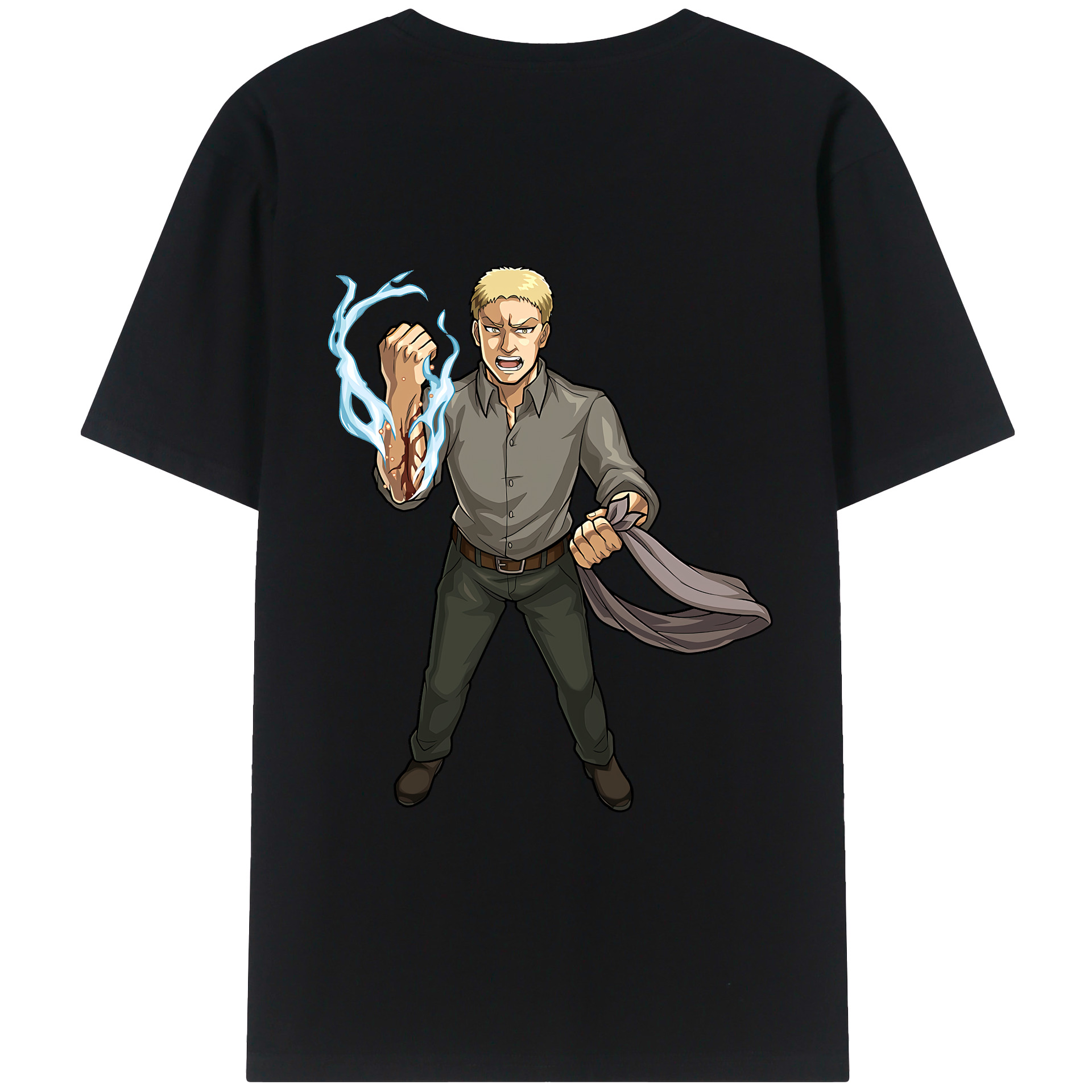 （画像用） 進撃の巨人 ライナー・ブラウン Attack on Titan Reiner Braun レディース半袖Tシャツ(バックプリント)