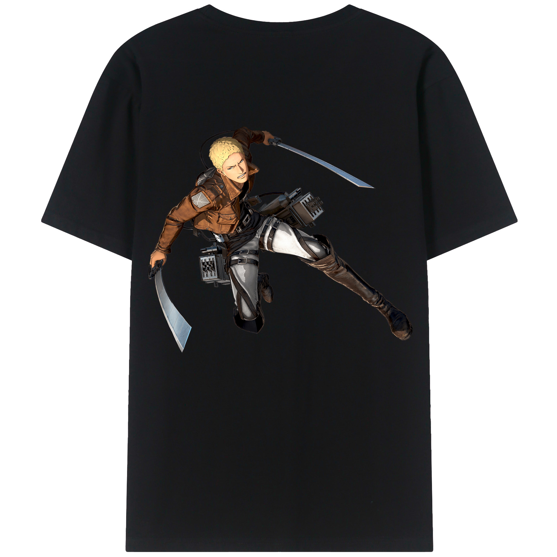 （画像用） 進撃の巨人 ライナー・ブラウン Attack on Titan Reiner Braun レディース半袖Tシャツ(バックプリント)