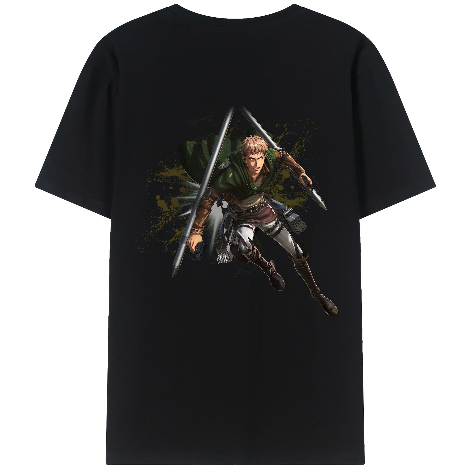 （画像用） 進撃の巨人 ジャン・キルシュタイン Attack on Titan Jean Kirstein レディース半袖Tシャツ(バックプリント)