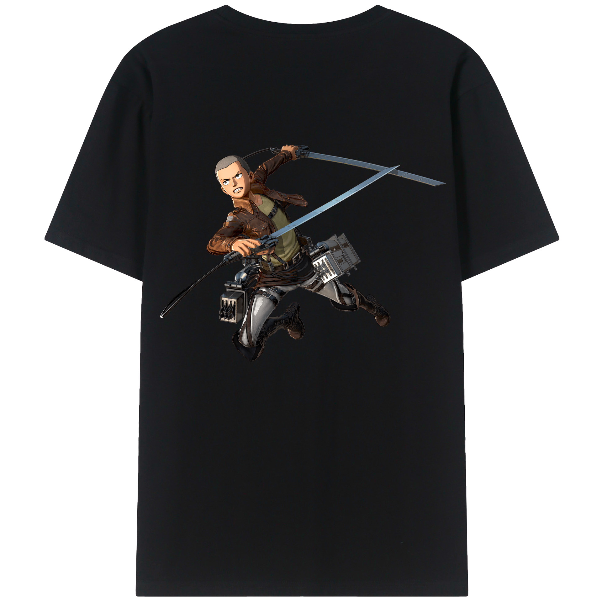 （画像用） 進撃の巨人 コニー·スプリンガー Attack on Titan Connie Springer レディース半袖Tシャツ(バックプリント)