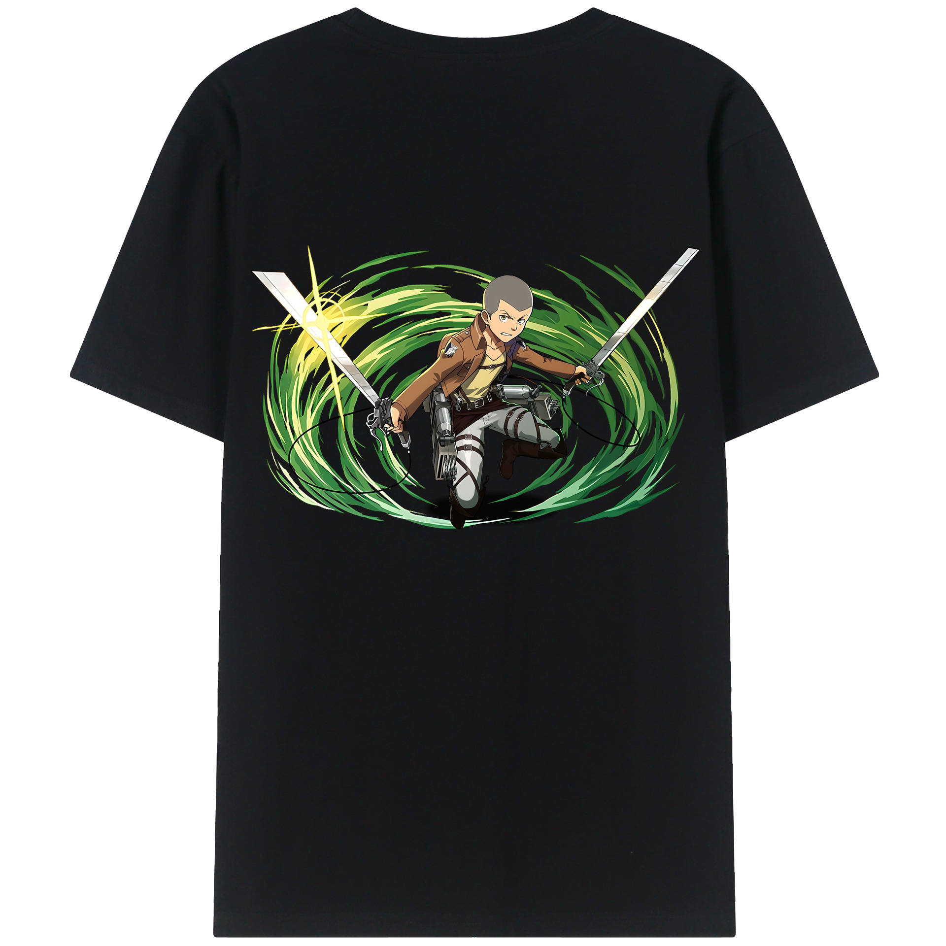 （画像用） 進撃の巨人 コニー·スプリンガー Attack on Titan Connie Springer レディース半袖Tシャツ(バックプリント)