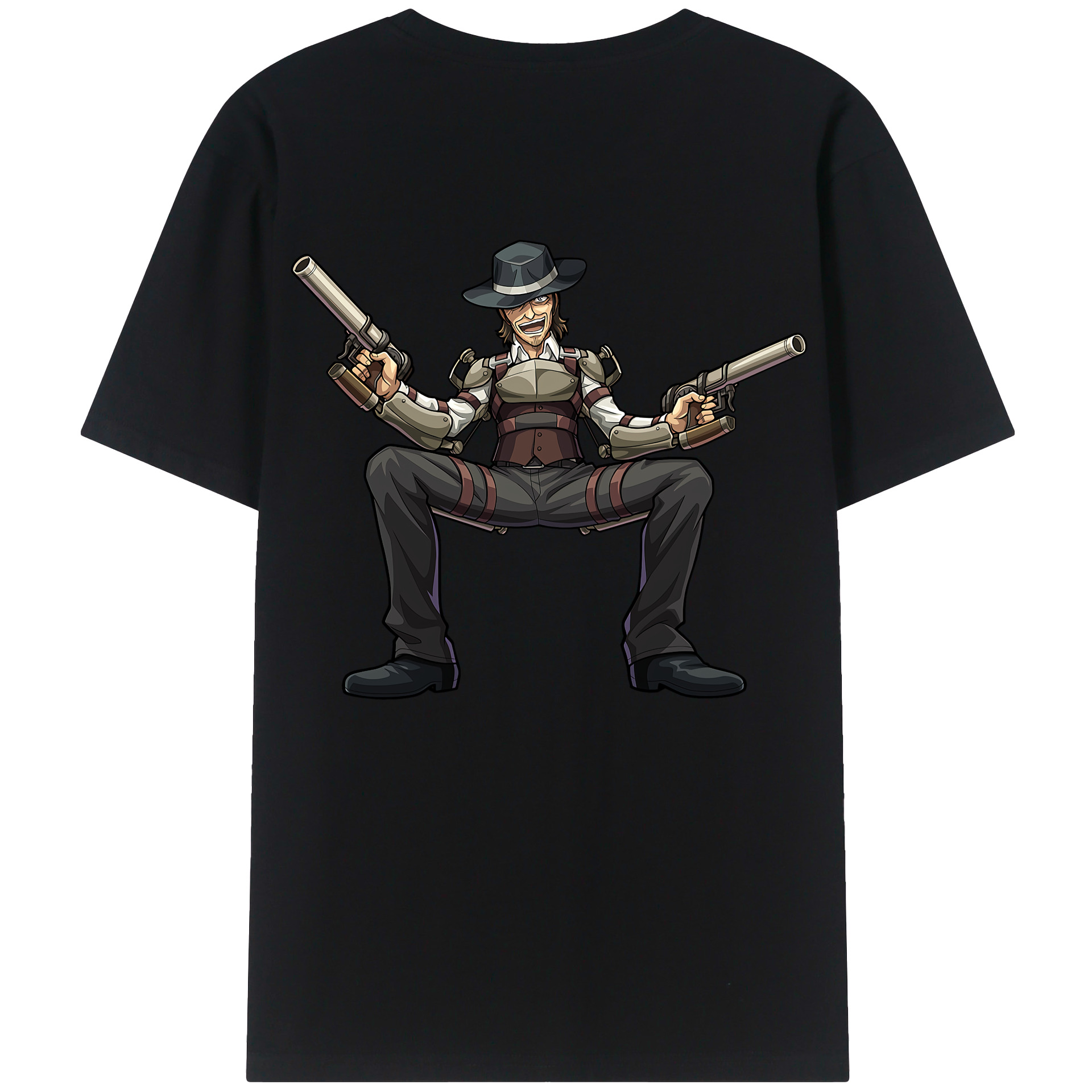 （画像用） 進撃の巨人 ケニー·アッカーマン Attack on Titan Kenny Ackerman レディース半袖Tシャツ(バックプリント)