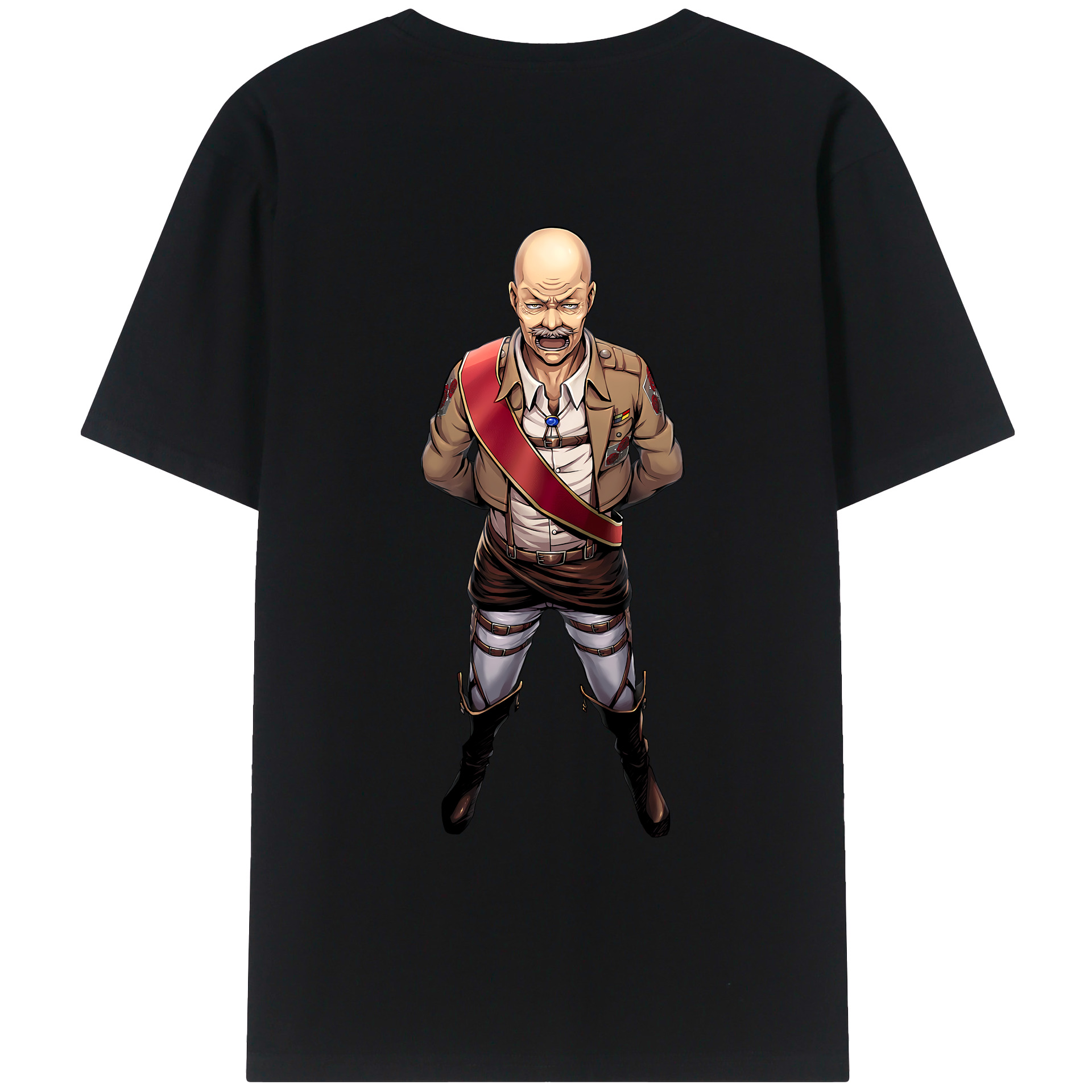 （画像用） 進撃の巨人 ドット·ピクシス Attack on Titan Dot Pixis レディース半袖Tシャツ(バックプリント)