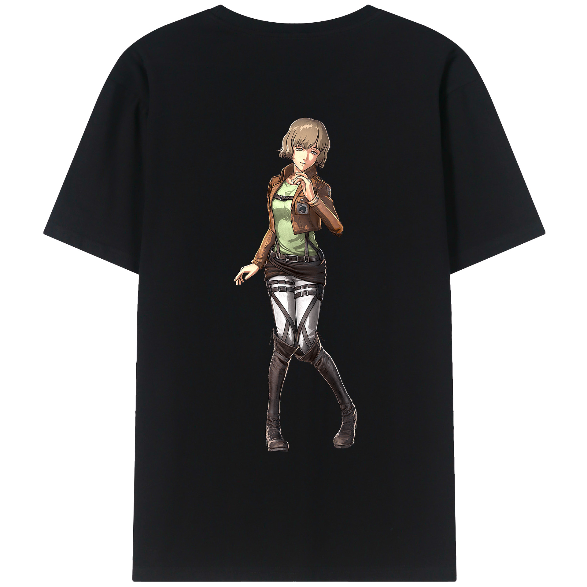 （画像用） 進撃の巨人 ヒツチ Attack on Titan Hitch レディース半袖Tシャツ(バックプリント)