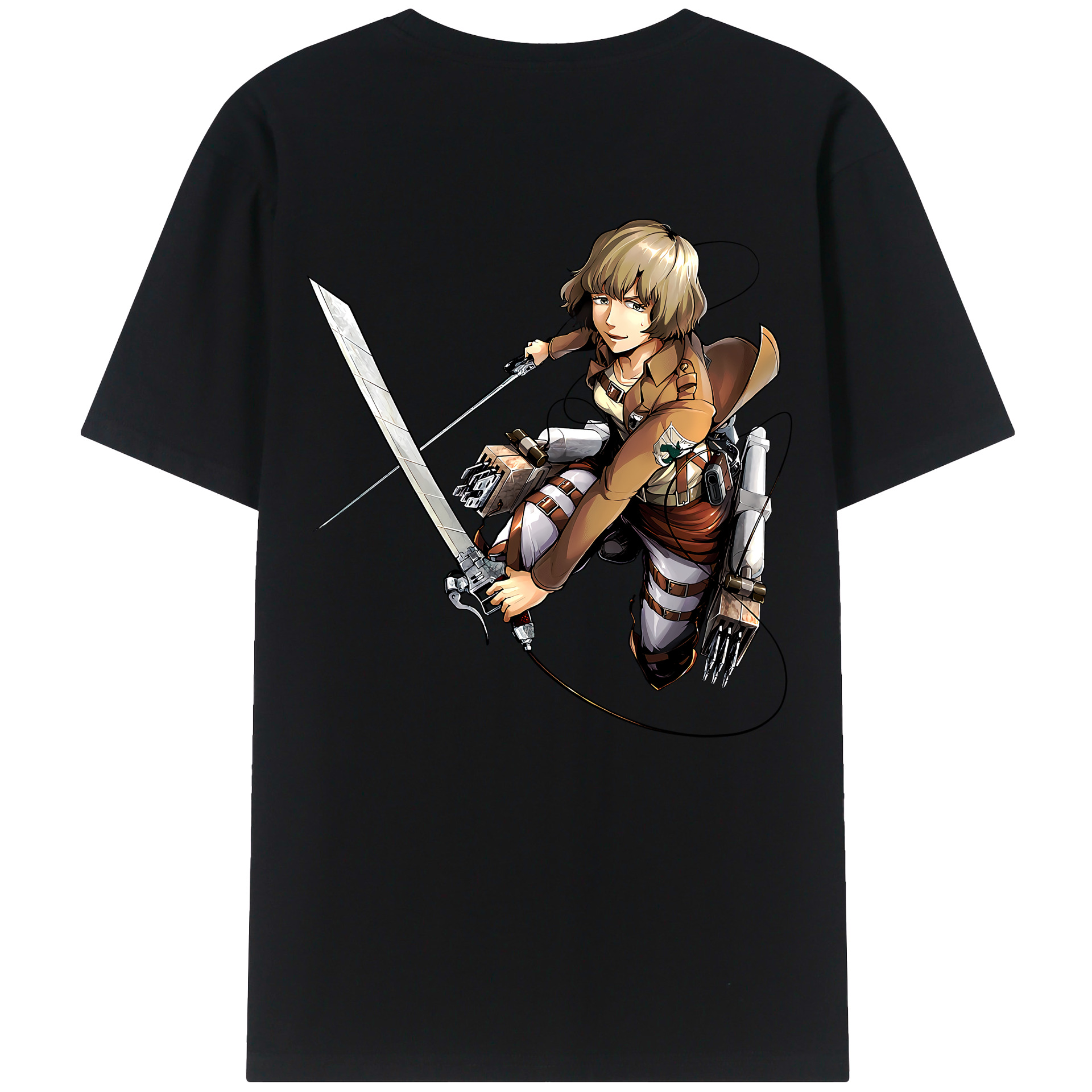 （画像用） 進撃の巨人 ヒツチ Attack on Titan Hitch レディース半袖Tシャツ(バックプリント)