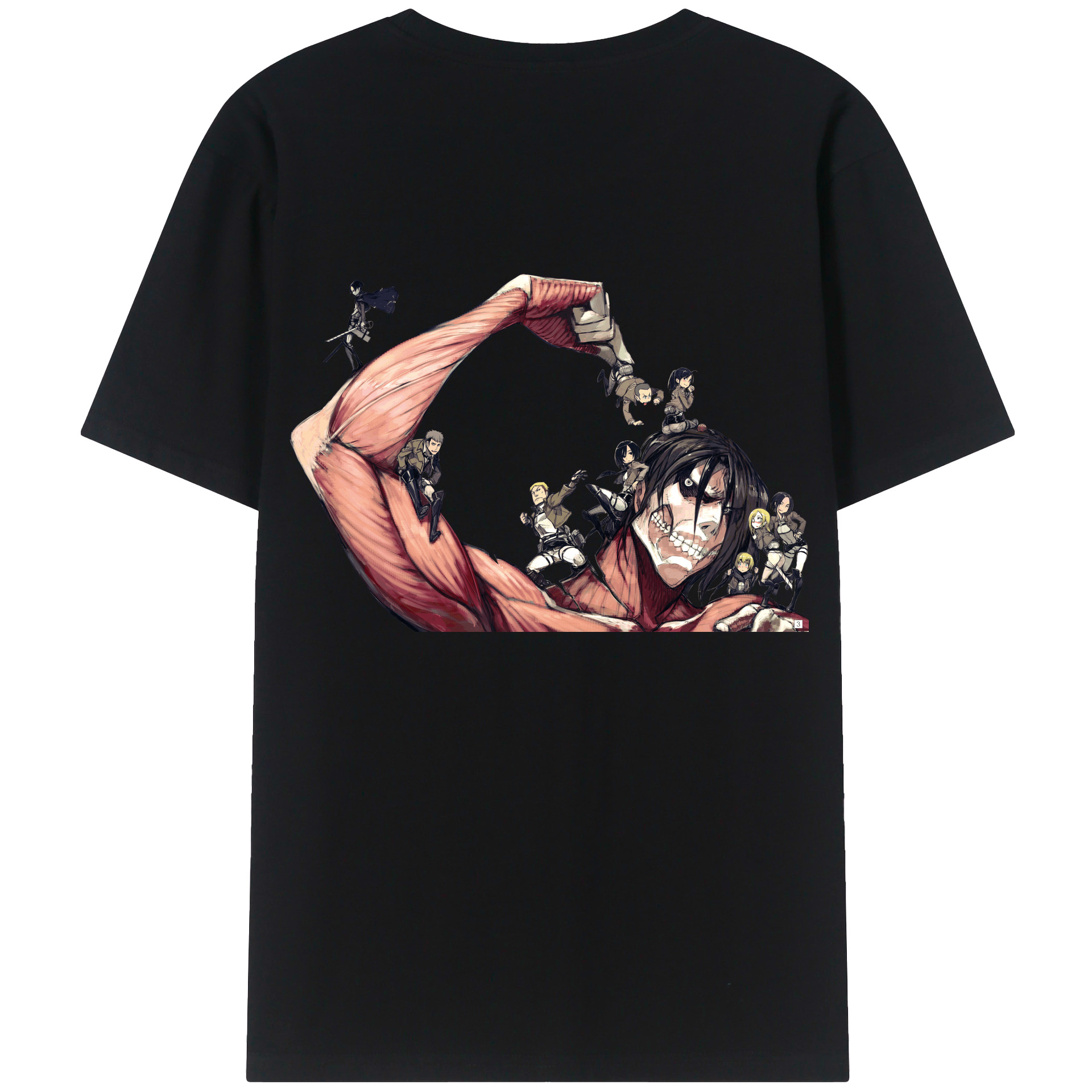 （画像用） 進撃の巨人 Attack on Titan レディース半袖Tシャツ(バックプリント)